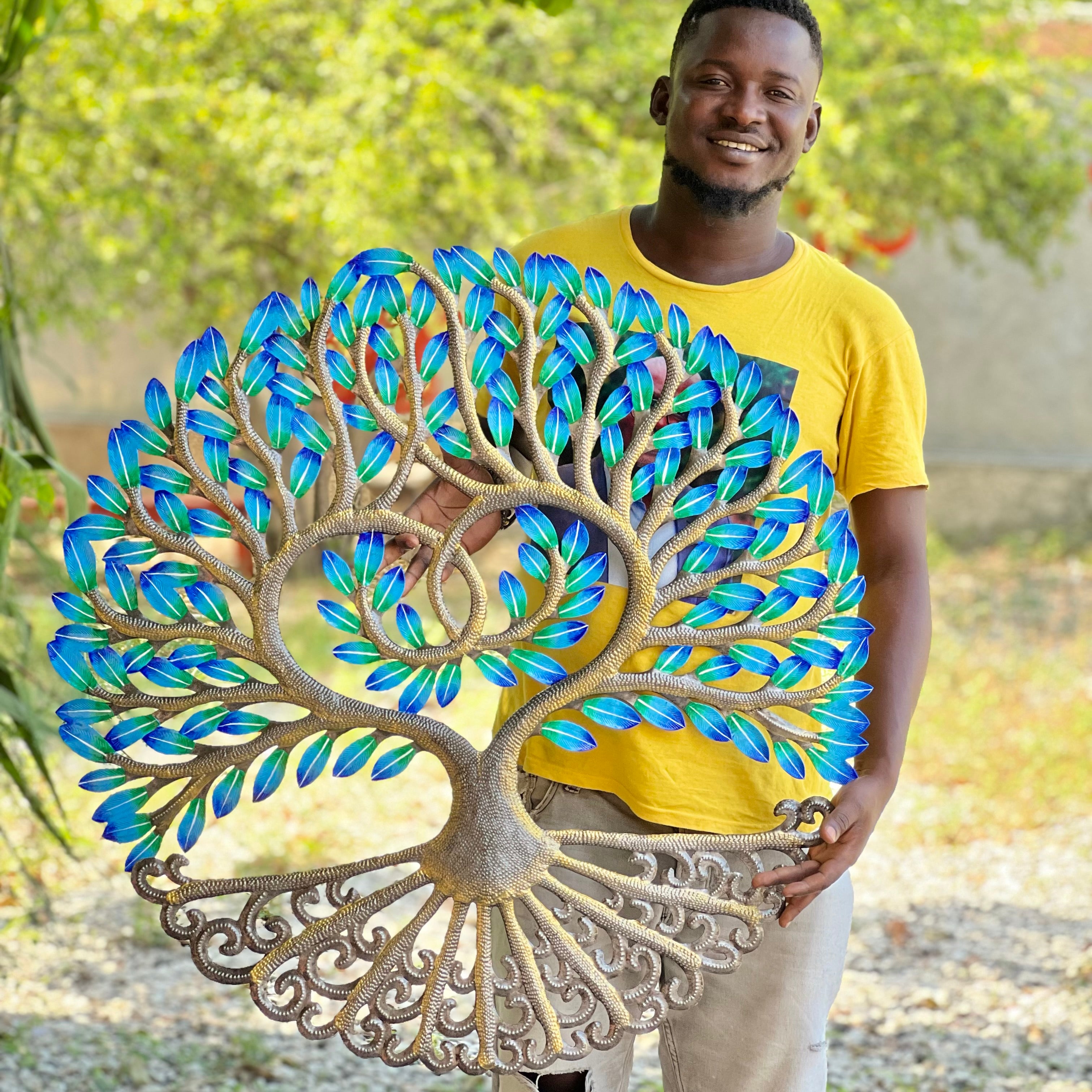 James- Jumbo Bleu Heart Tree