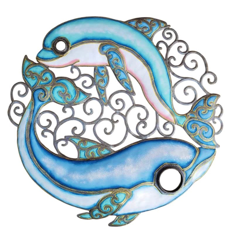 Orilien- Swimming Oil Top Drum (2) Dolphin