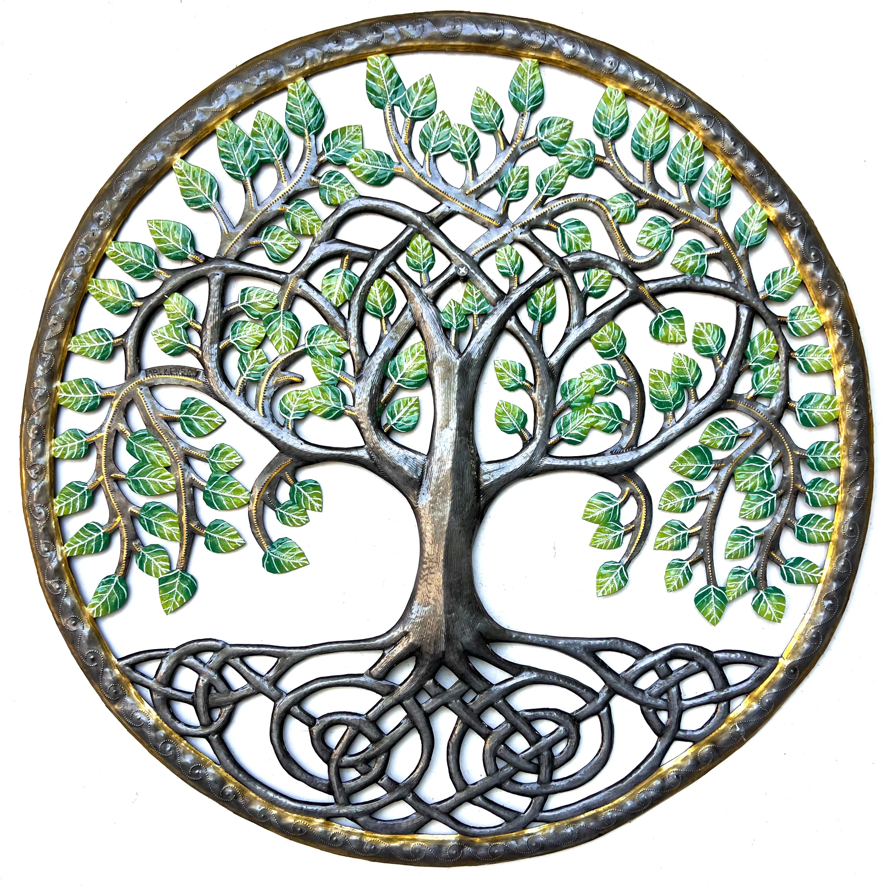 Mackenson- Jumbo Green Leaf Rooted Tree