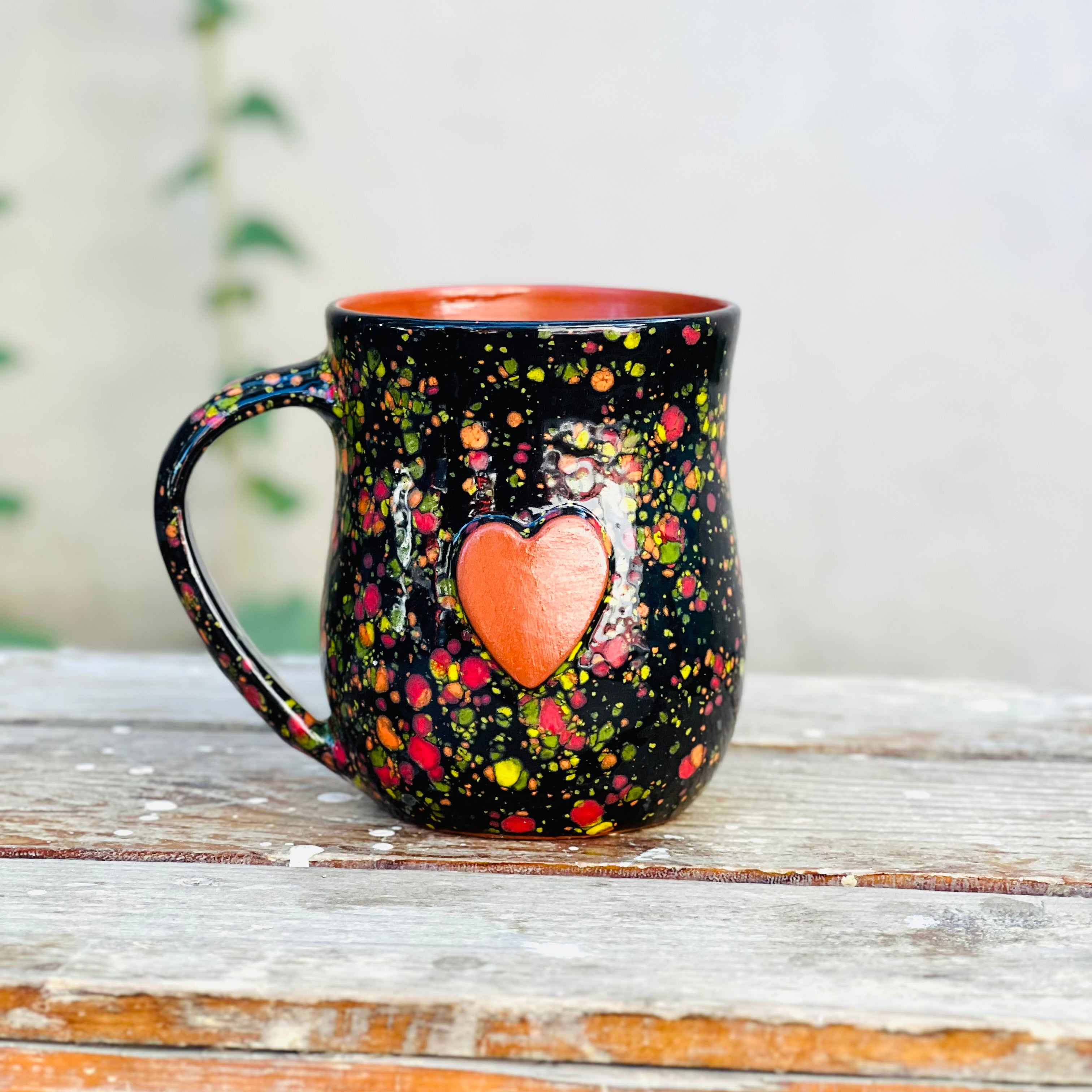 Large Calliope Heart Mug
