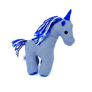 School Uniform Fabric- White And Blue Unicorn