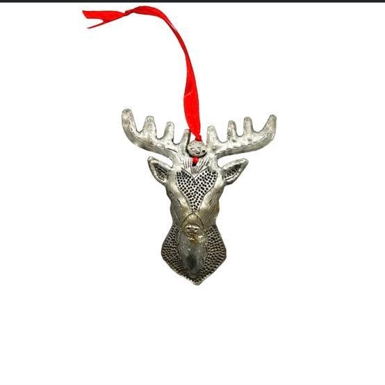 Head Reindeer Ornament