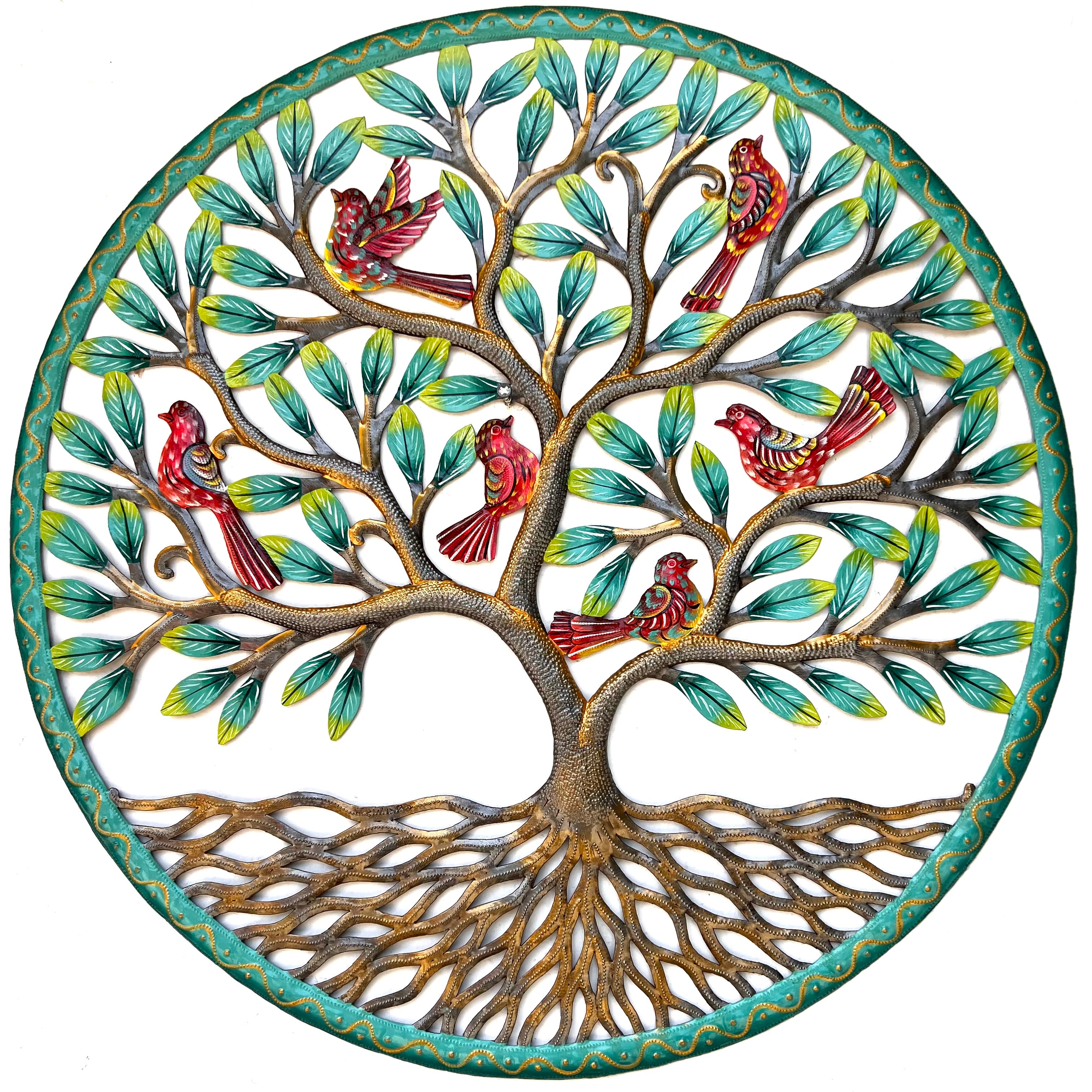 Jumbo- Bronze & Turquoise Tree