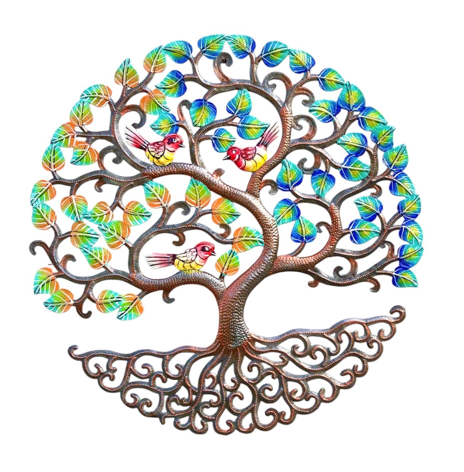 Derat- Painted Leaf & Bronze Tree