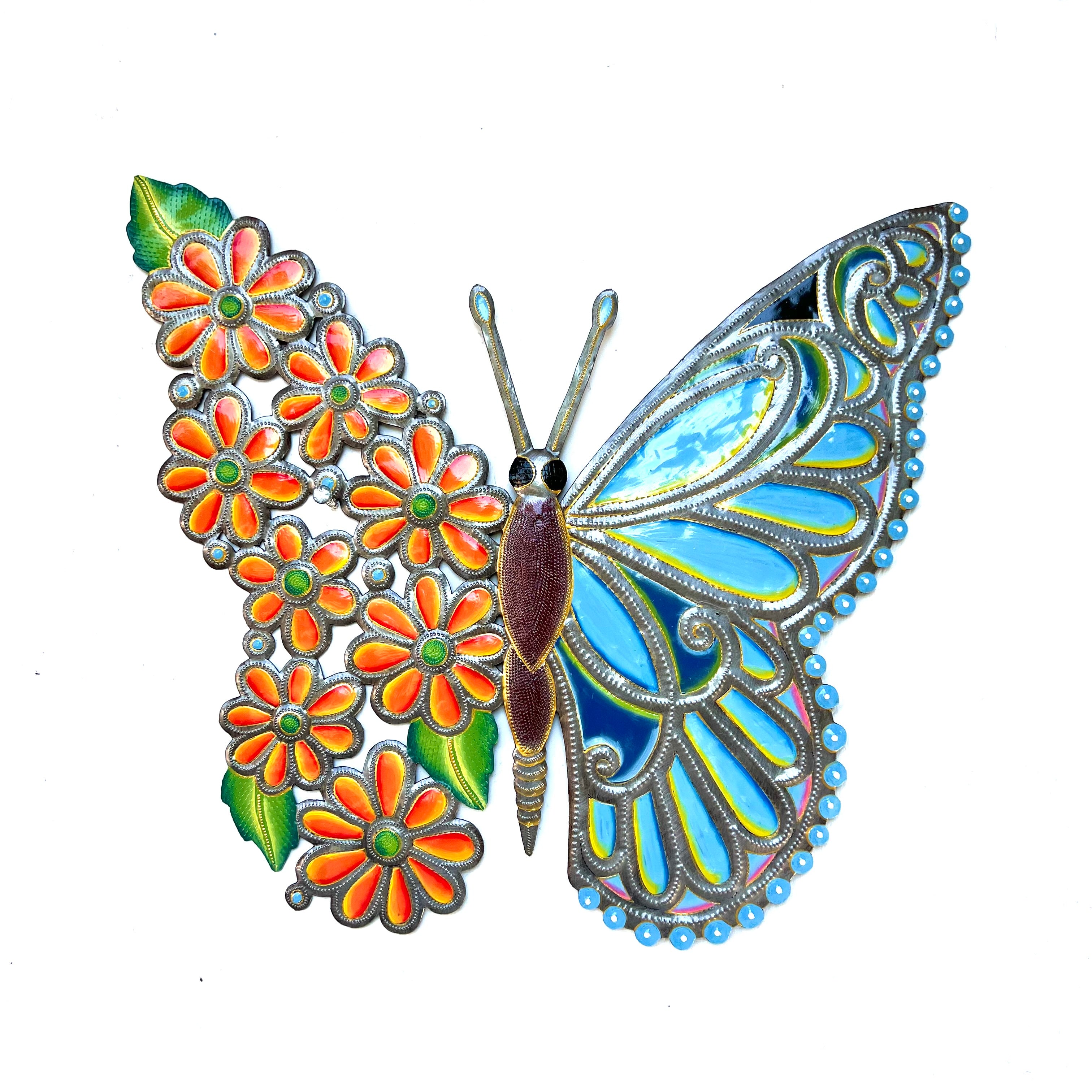 Orilien-Large Butterfly & Orange Flowers