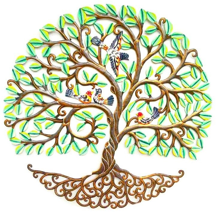 Jeff- Jumbo Bronze & Green Leaf Tree