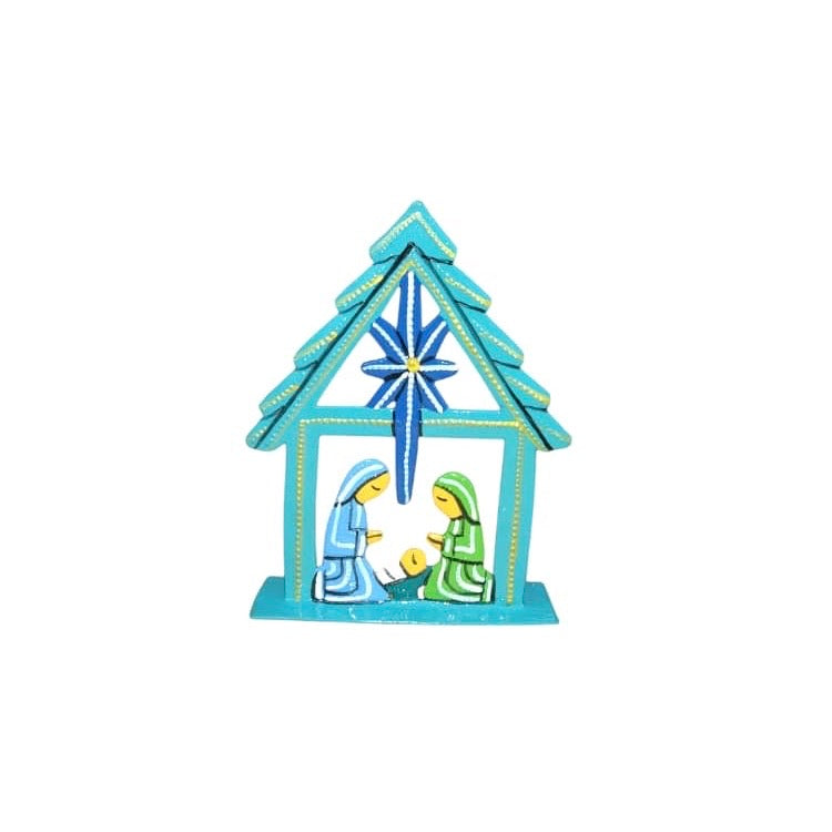 Grezil- Turquoise Standing Mini Nativity