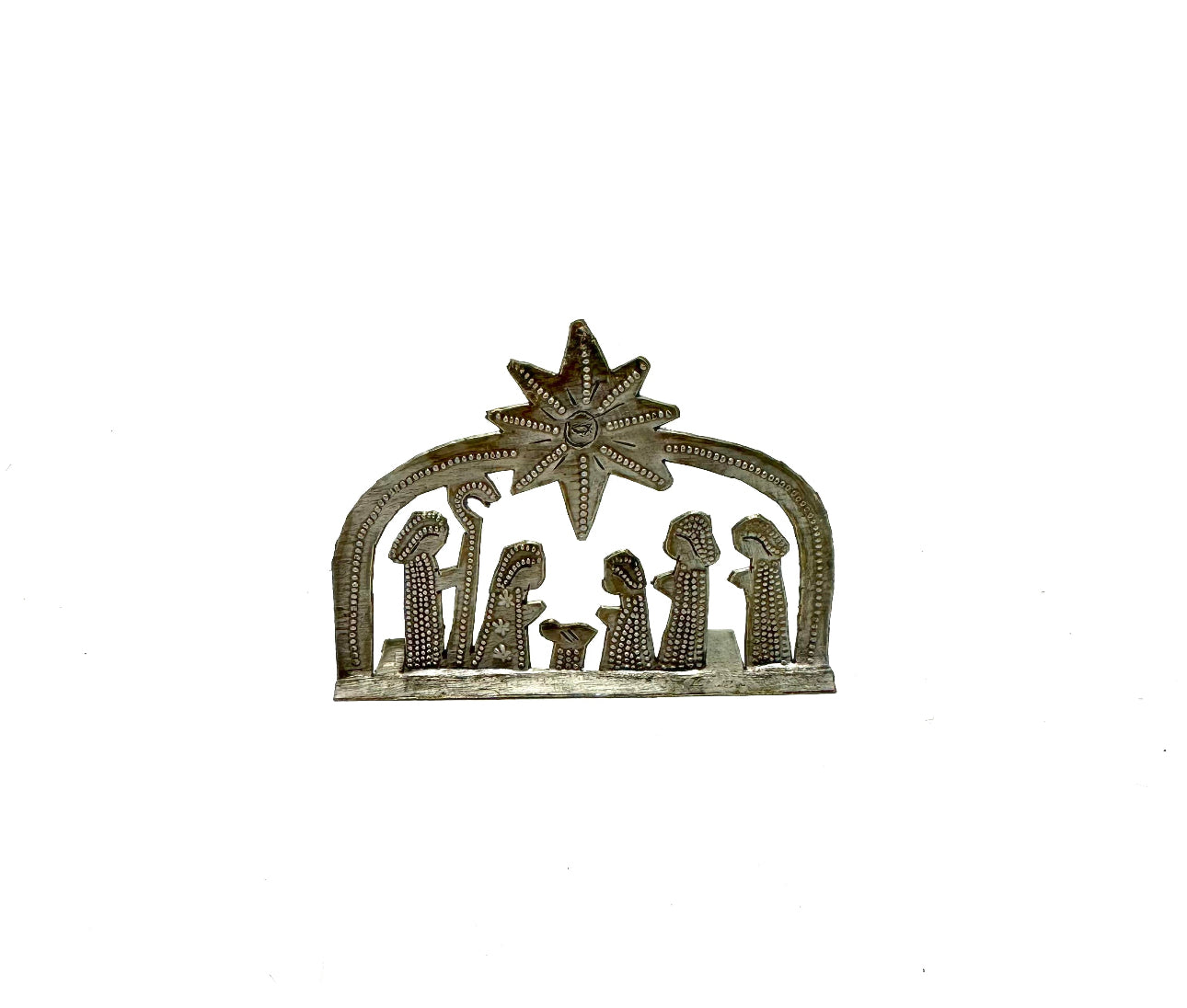 Small Dome Standing Nativity- Painted