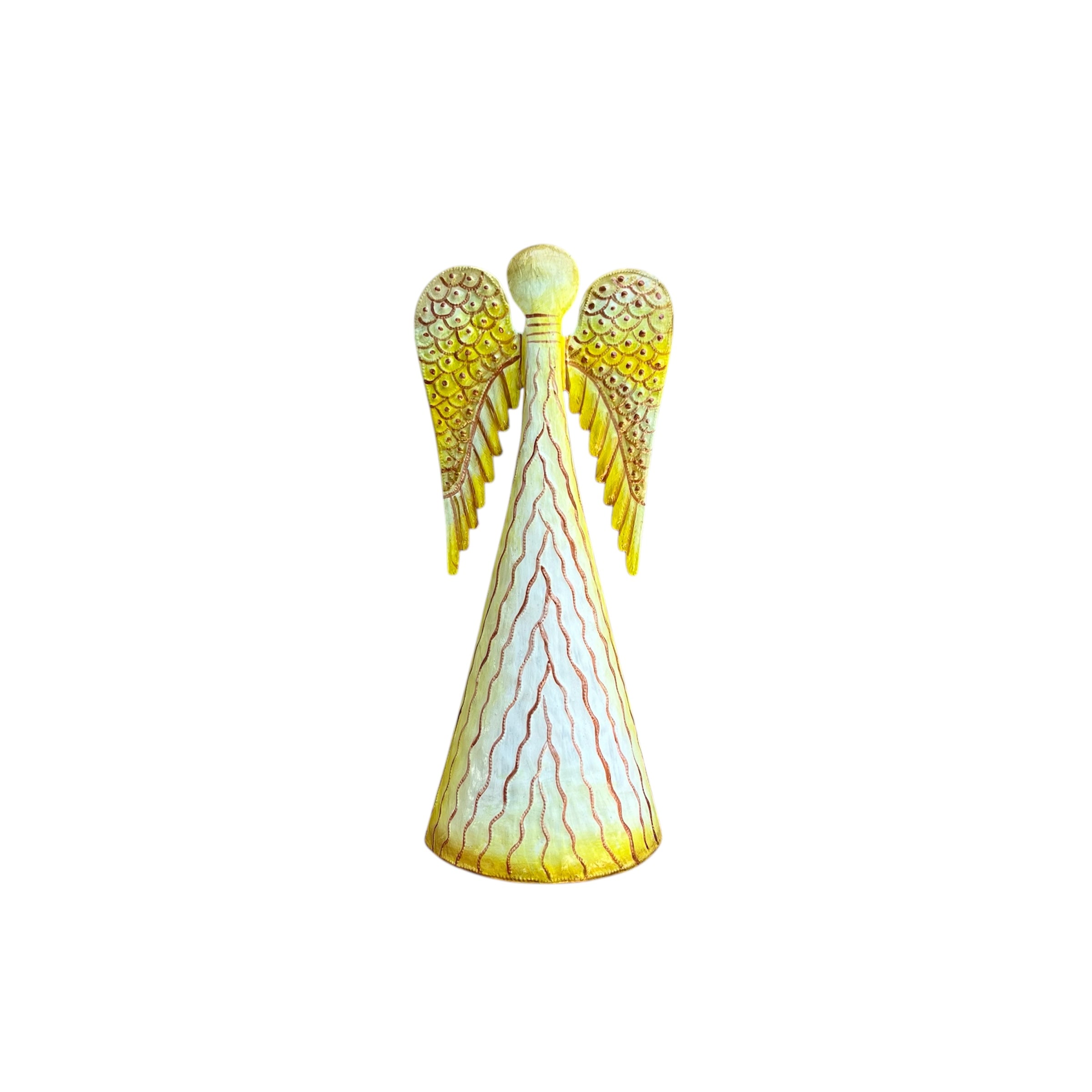 Yellow & White Standing Angel #2