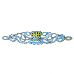 Octopus Door Topper Wall Art- light Blue