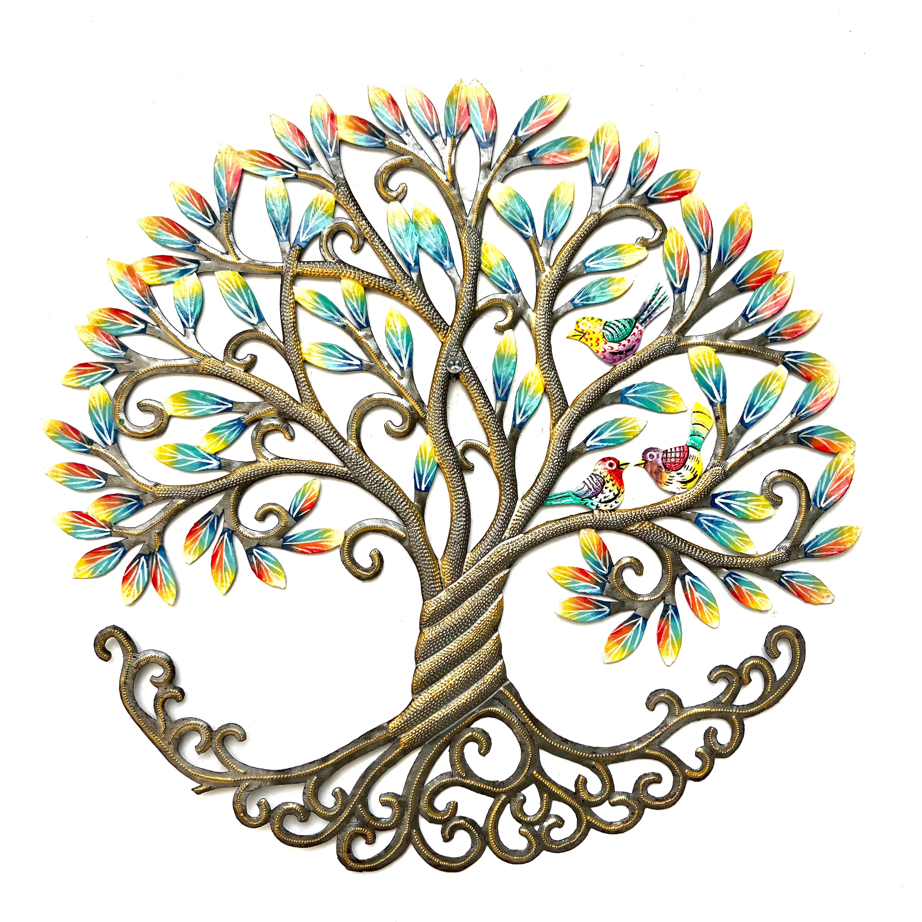 Antoine- Painted Leaf Whimsical Tree