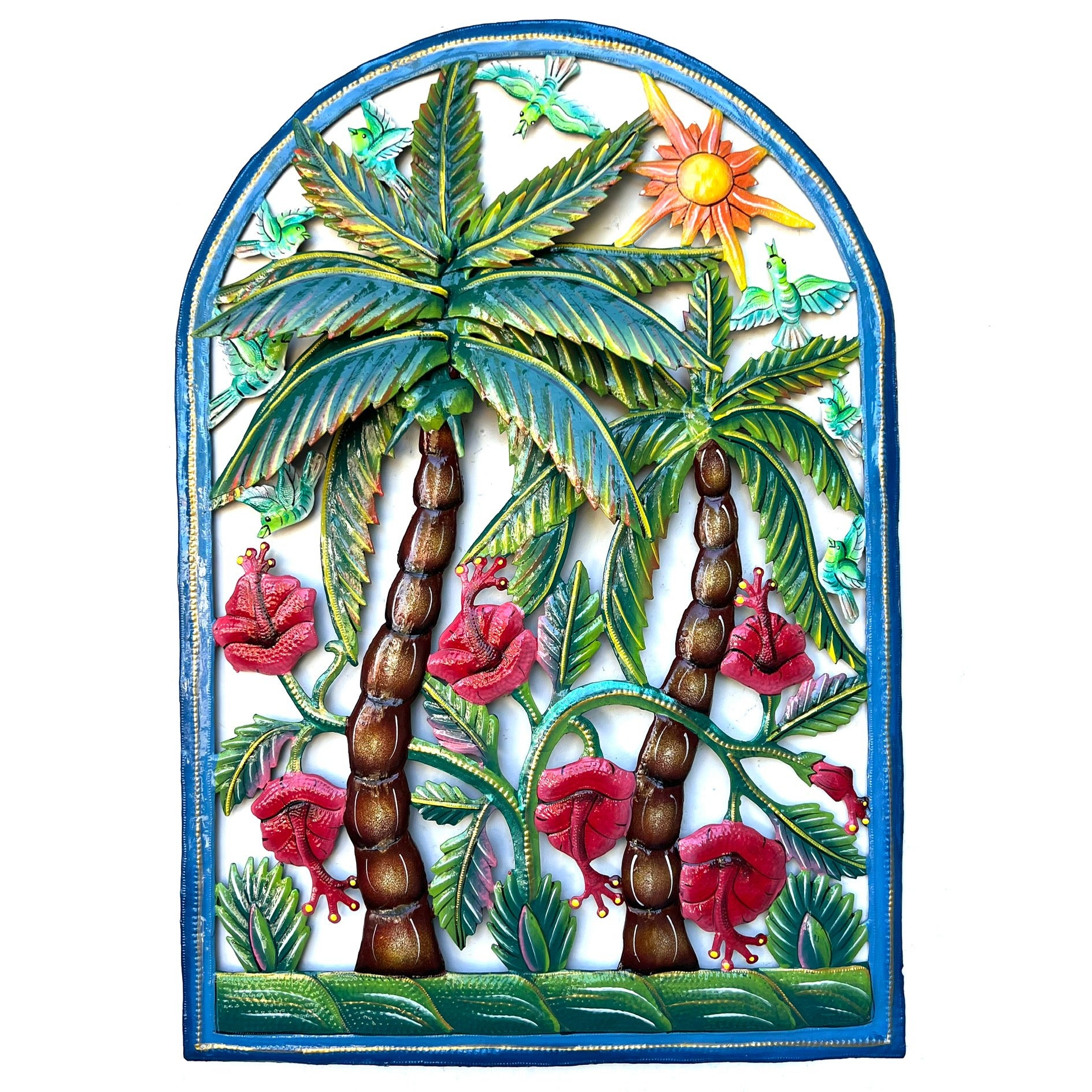 Jumbo 3-D Coconut Tree & Choublak Plant