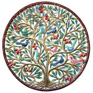 Jumbo- Bronze Circle Fruit Tree & Birds