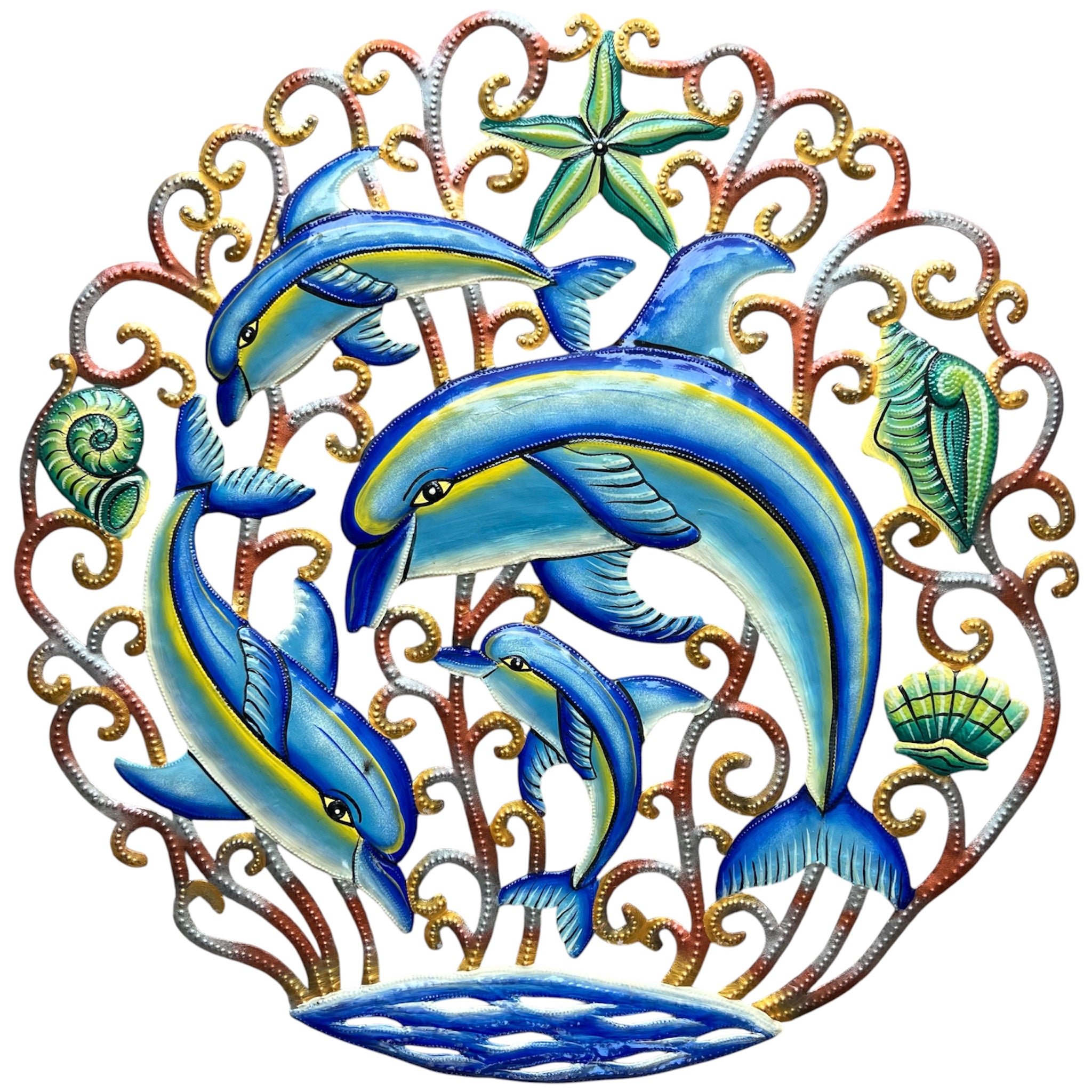 Colbert- Jumbo Three Blue Dolphins