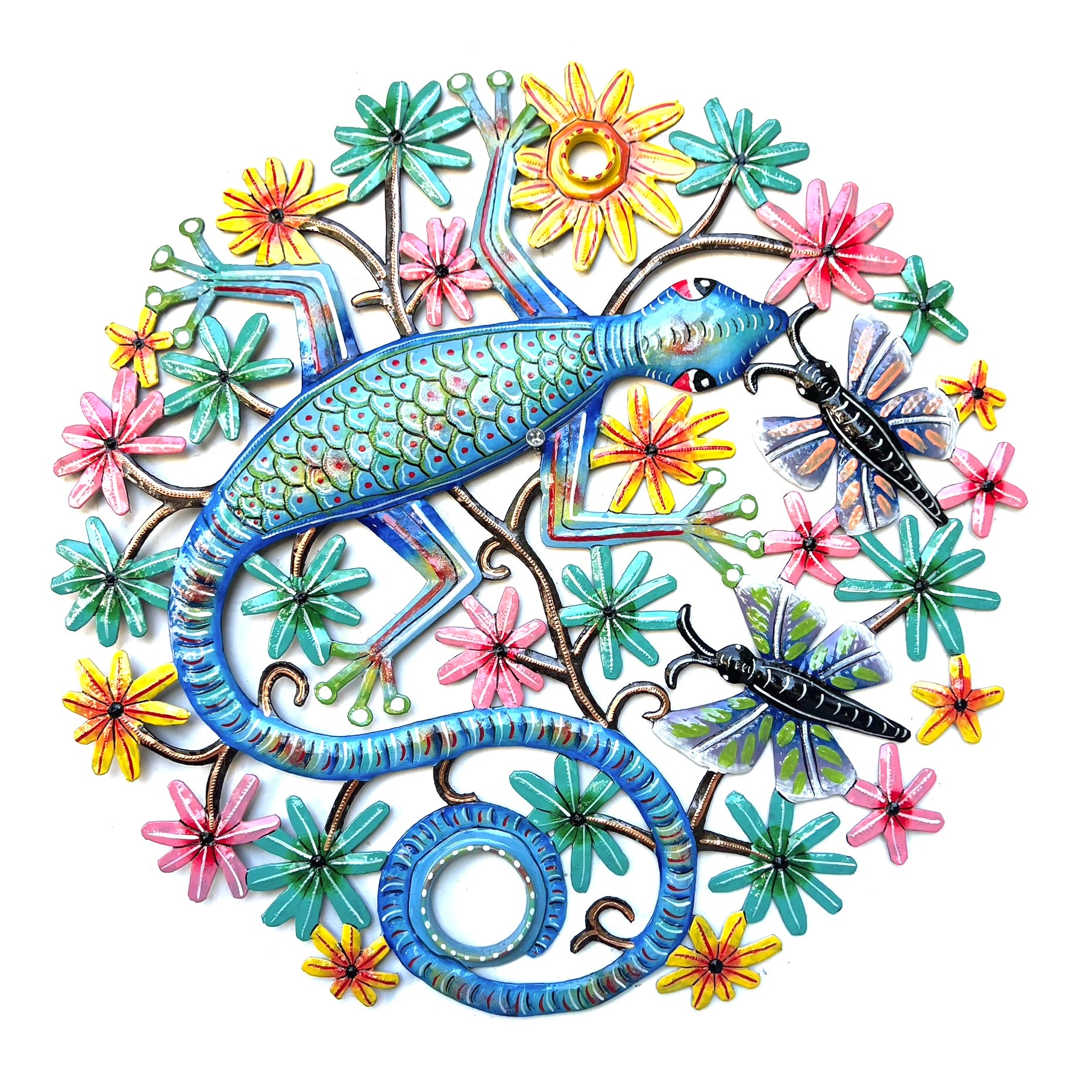Ceus- Blue Lizard & Flowers
