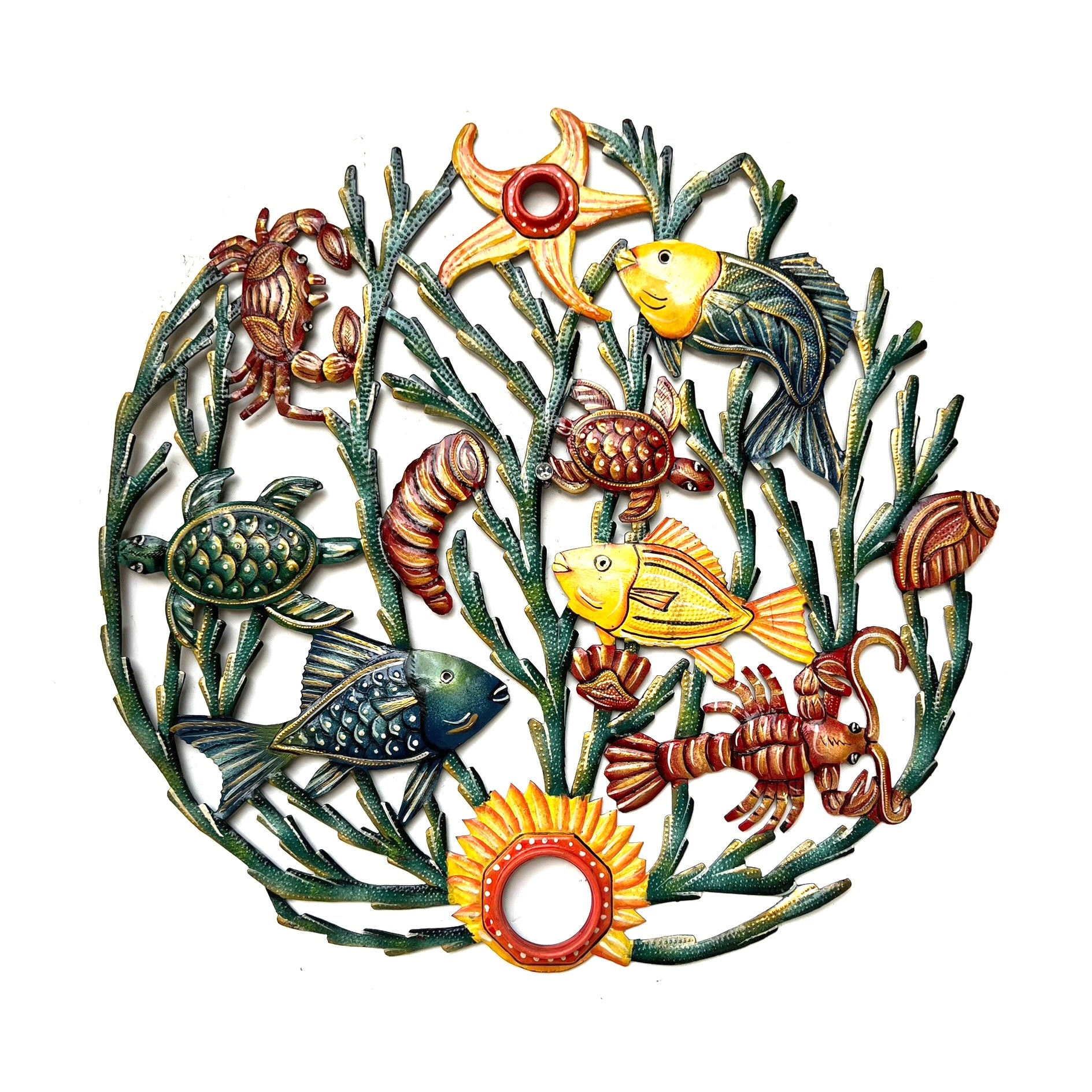 Remy- Oil Drum Top Lobster/Fish/Turtle/Sea Star