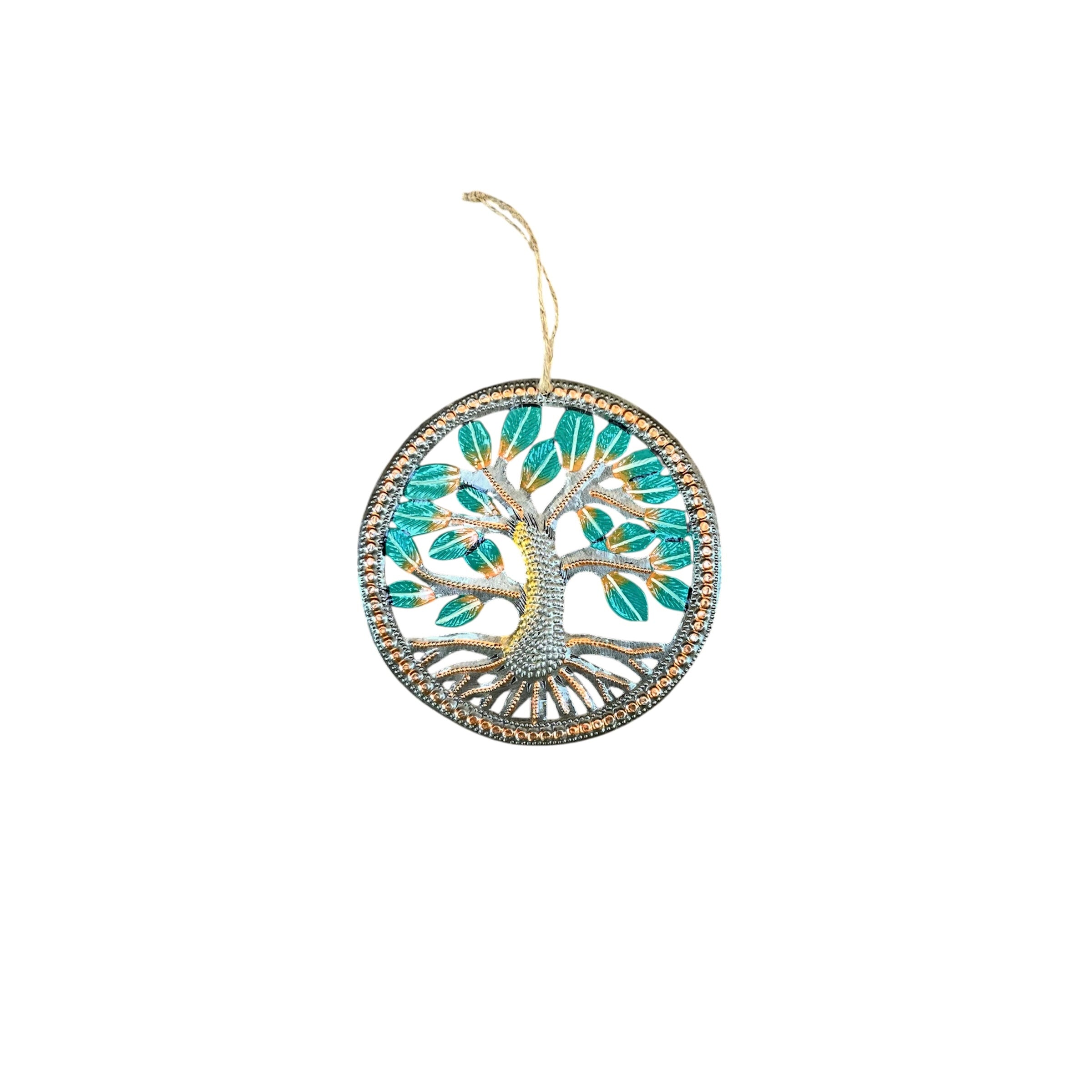 Grezil- Circle Painted Tree Ornament #3