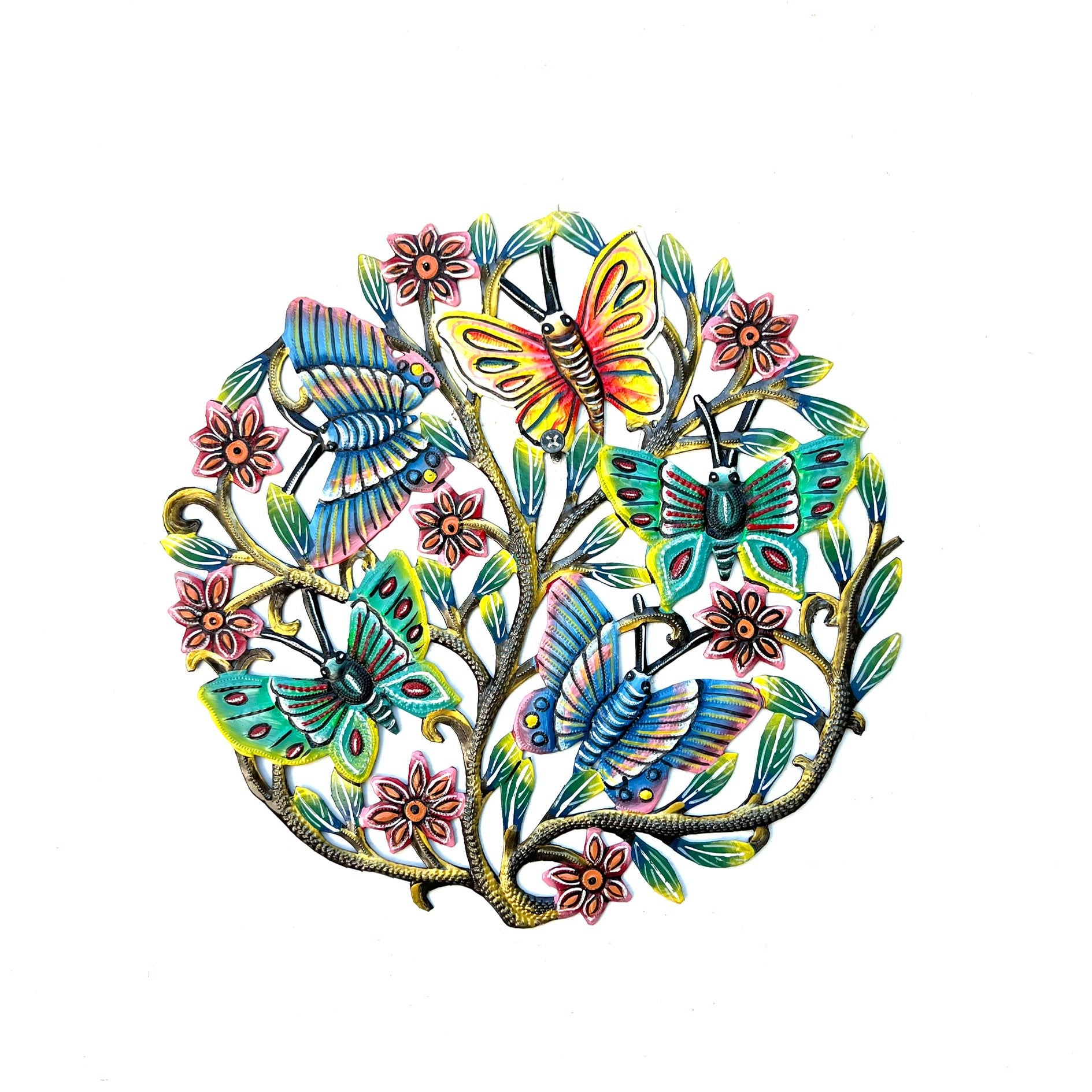 Jeff- Medium Butterfly With Flowers