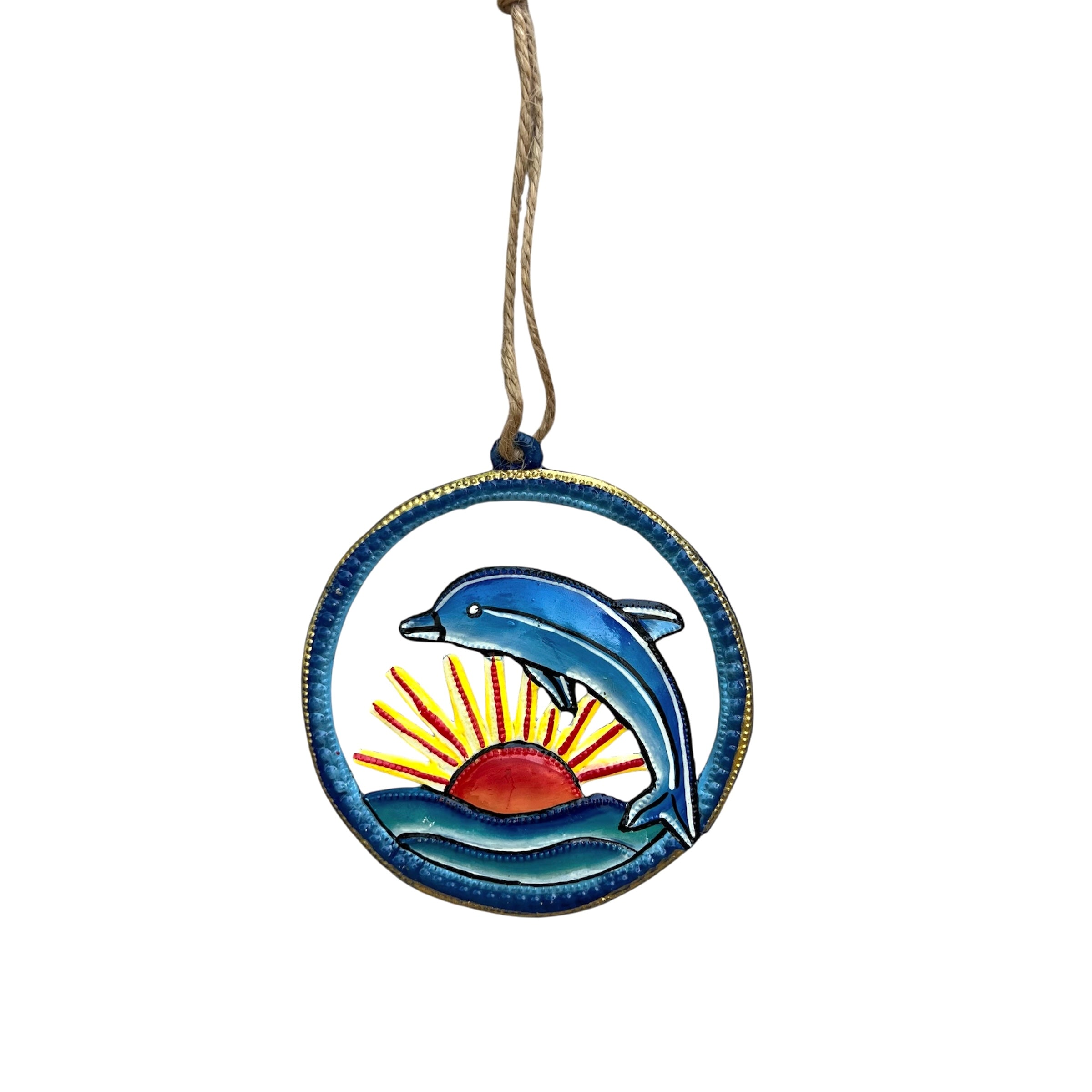Lucson- Dolphin With The Sun Ornament