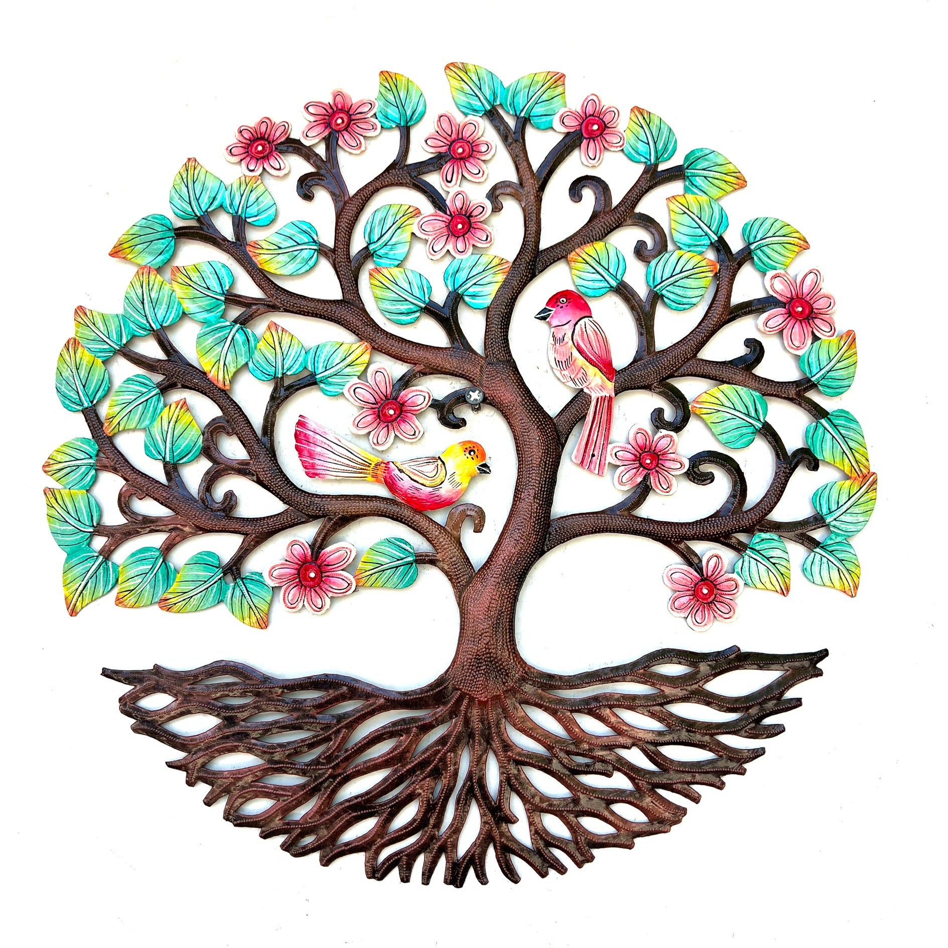 Lucson - Bronze Flower Tree And Bird