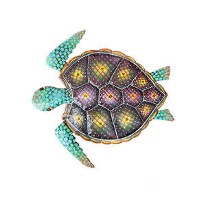 Color Turtle Metal Art