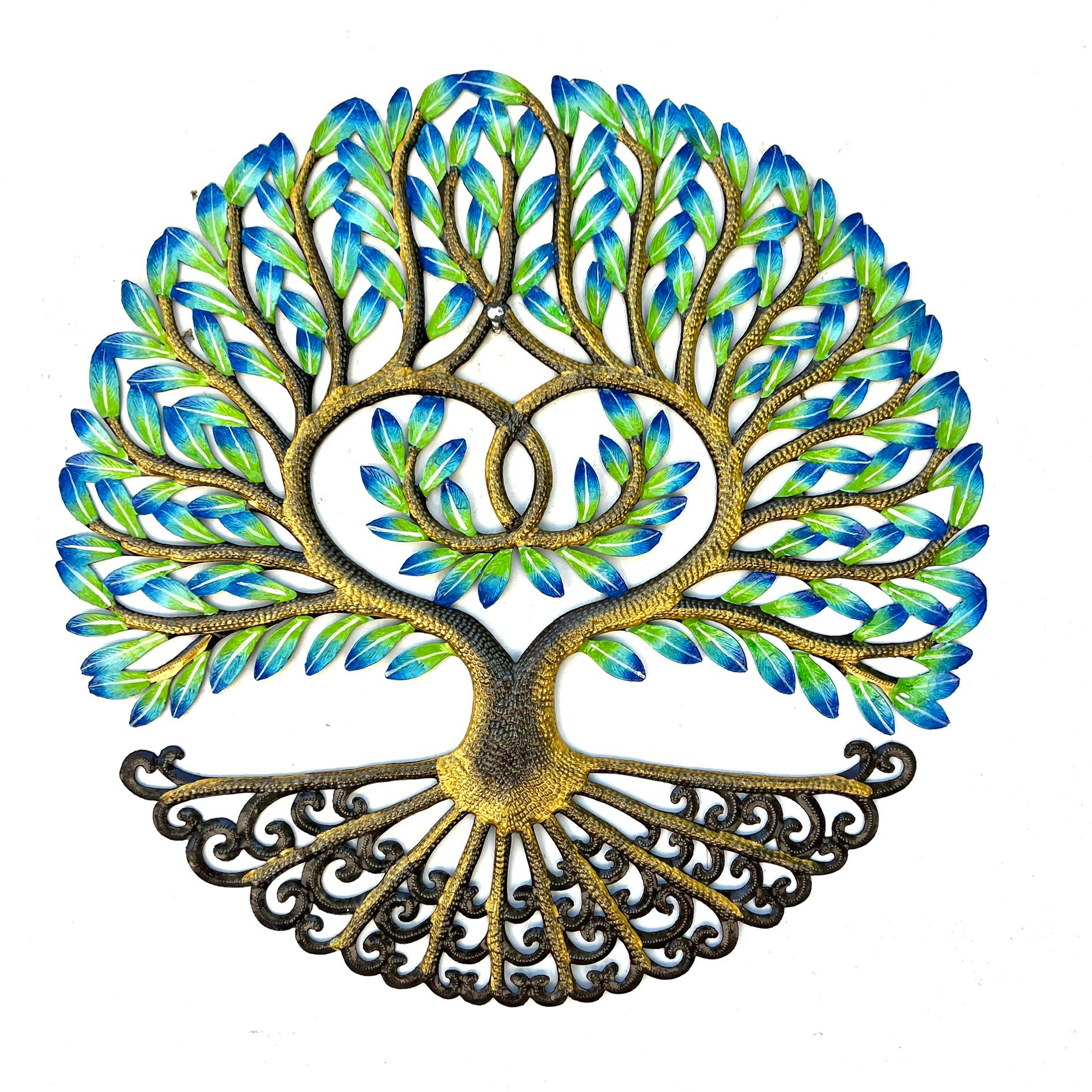 James- Heart Bronze Green Tree
