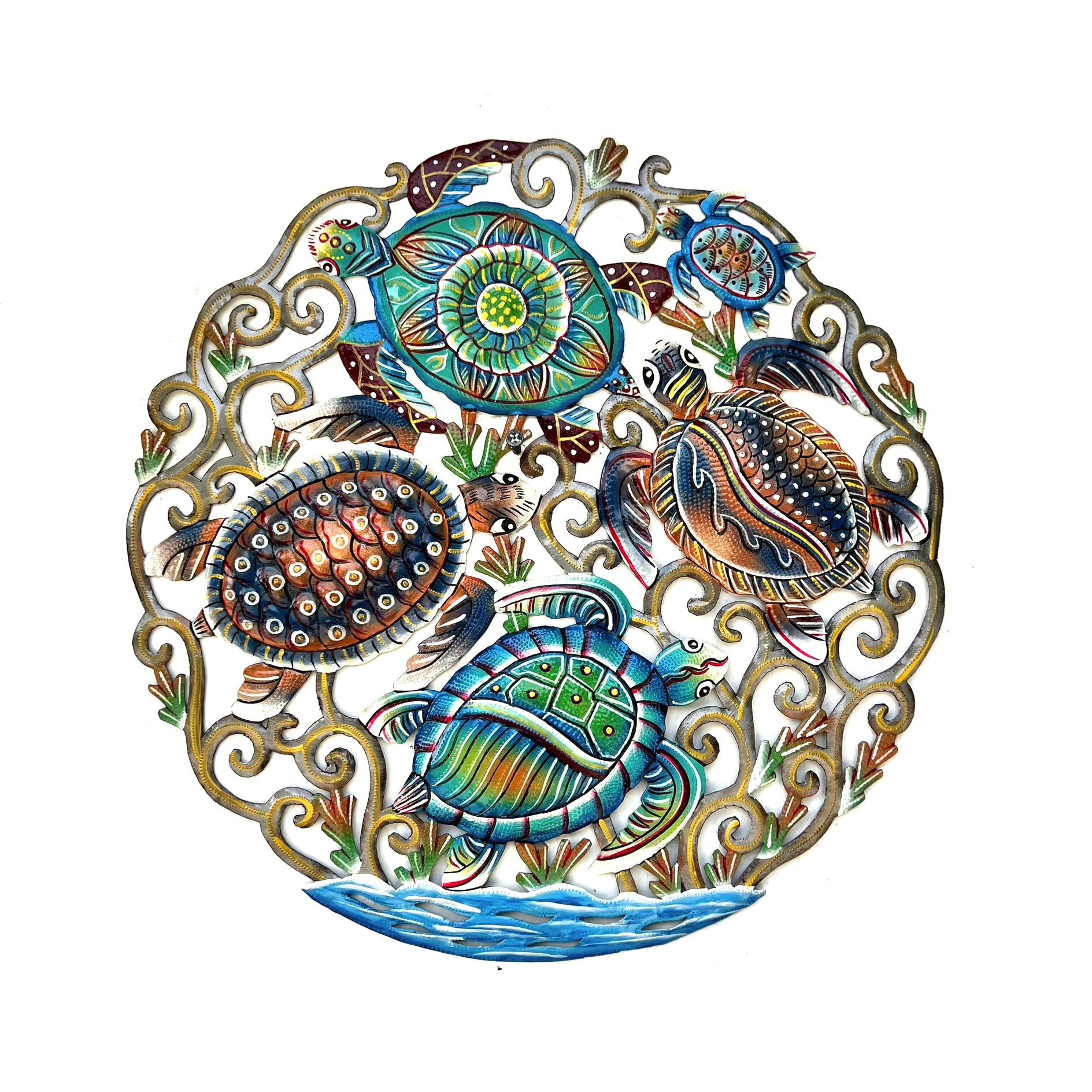 Antoine - Round Colorful Turtle