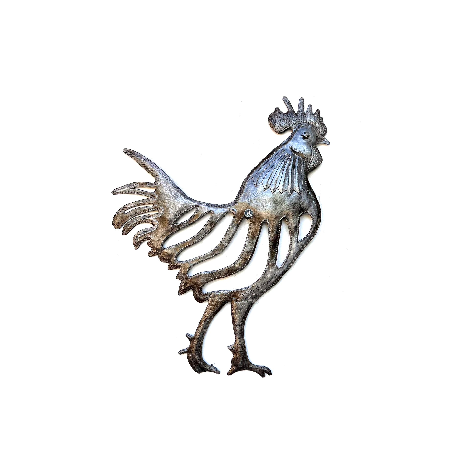 Herby - Rooster Metal Art