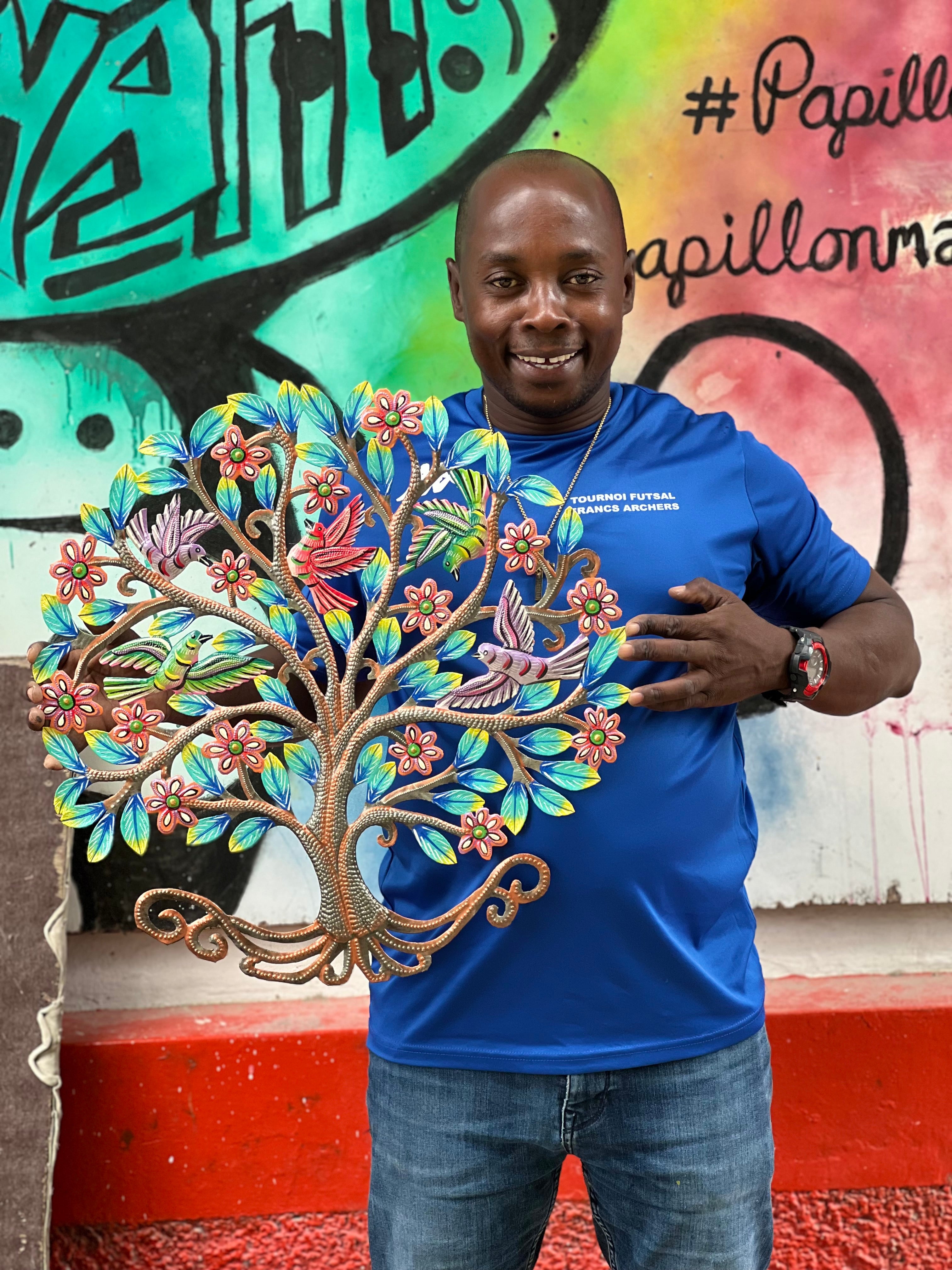 Colbert- Bronze Tree Flying Birds