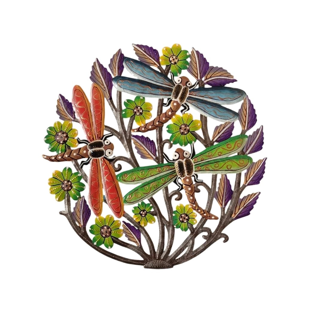 Paul- Medium Dragonflies & Flowers #1