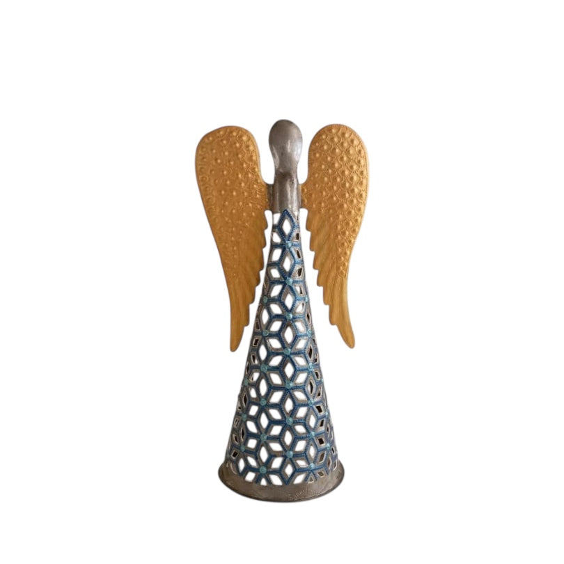 Kensly Standing Angel-Blue & Gold #2