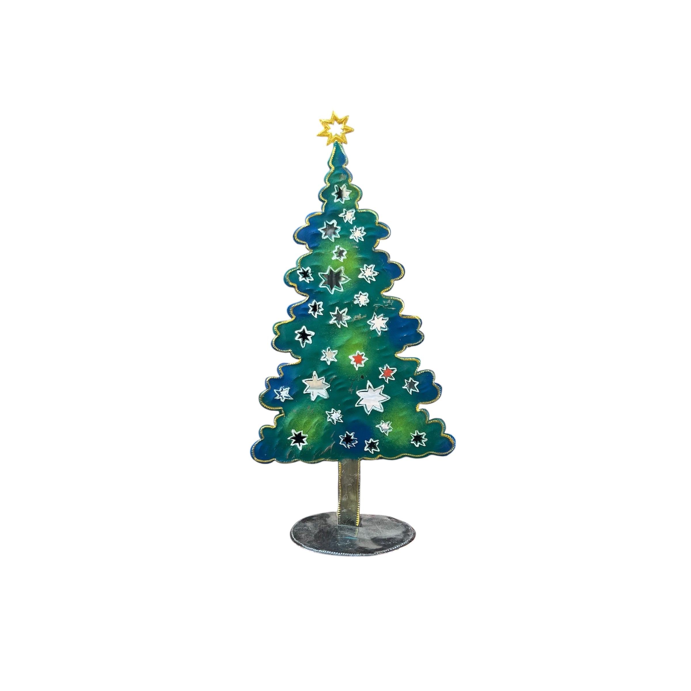 Standing Painted Christmas Tree #2