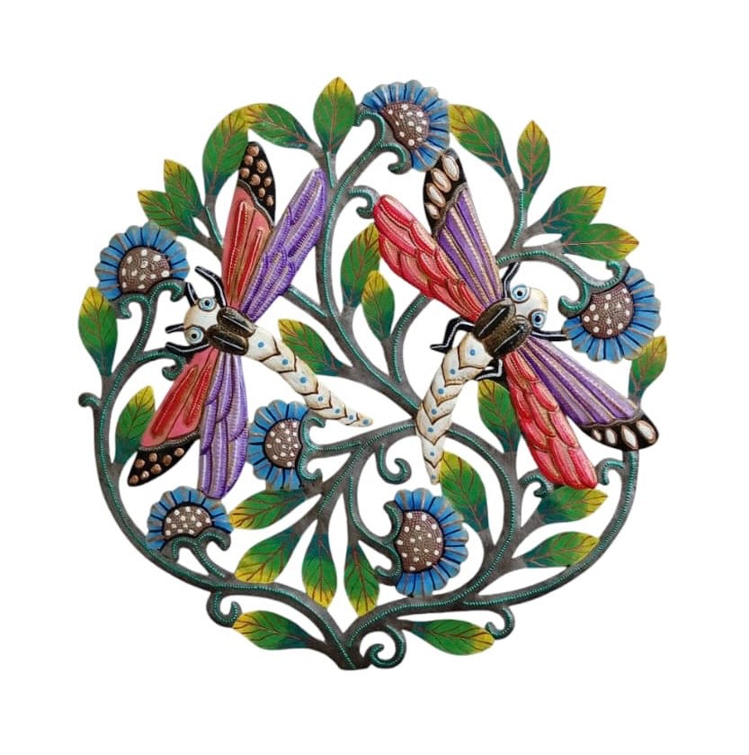 Paul- Medium Dragonflies & Flowers #6