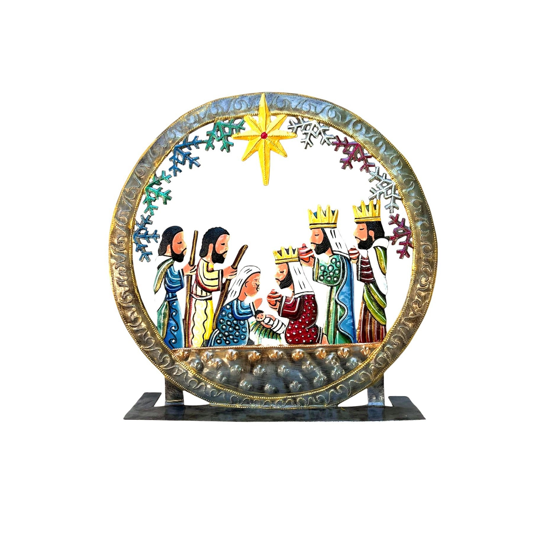 Round Standing Nativity