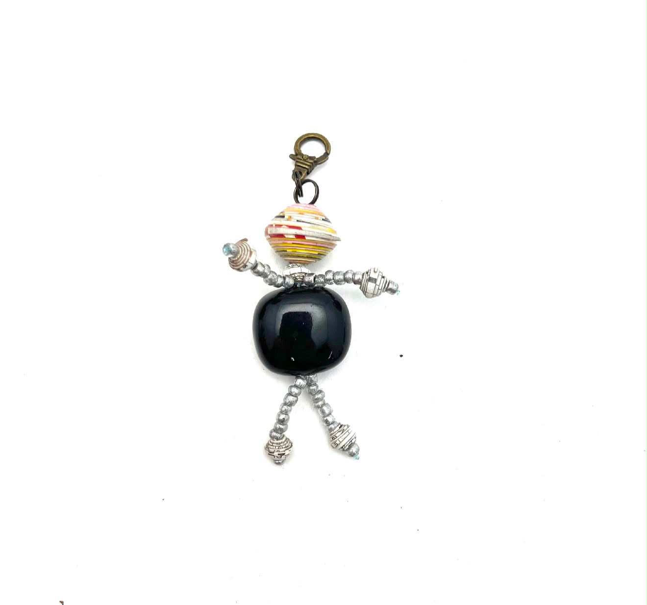 Dancing People Keychain Accessory