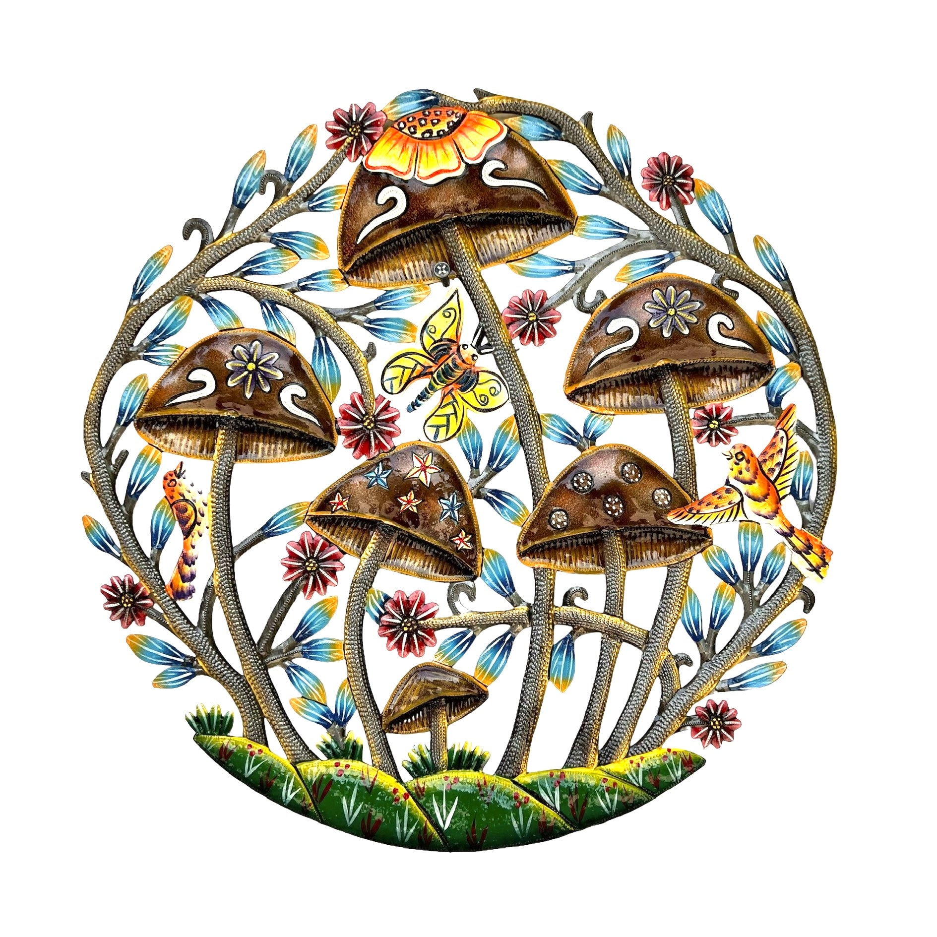 Painting Mushroom Metal Art