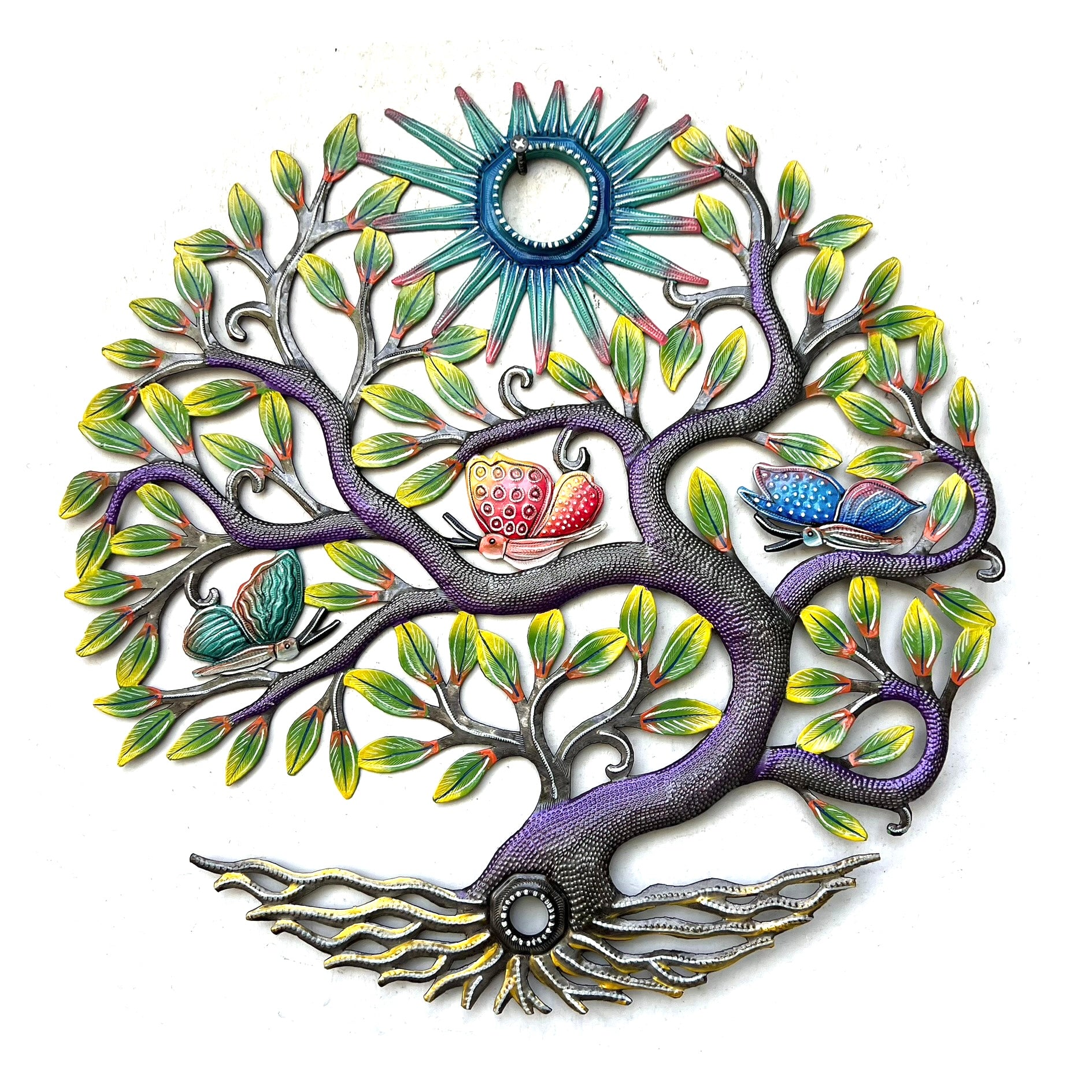 Antoine- Oil Top Drum Painting Leaf Tree