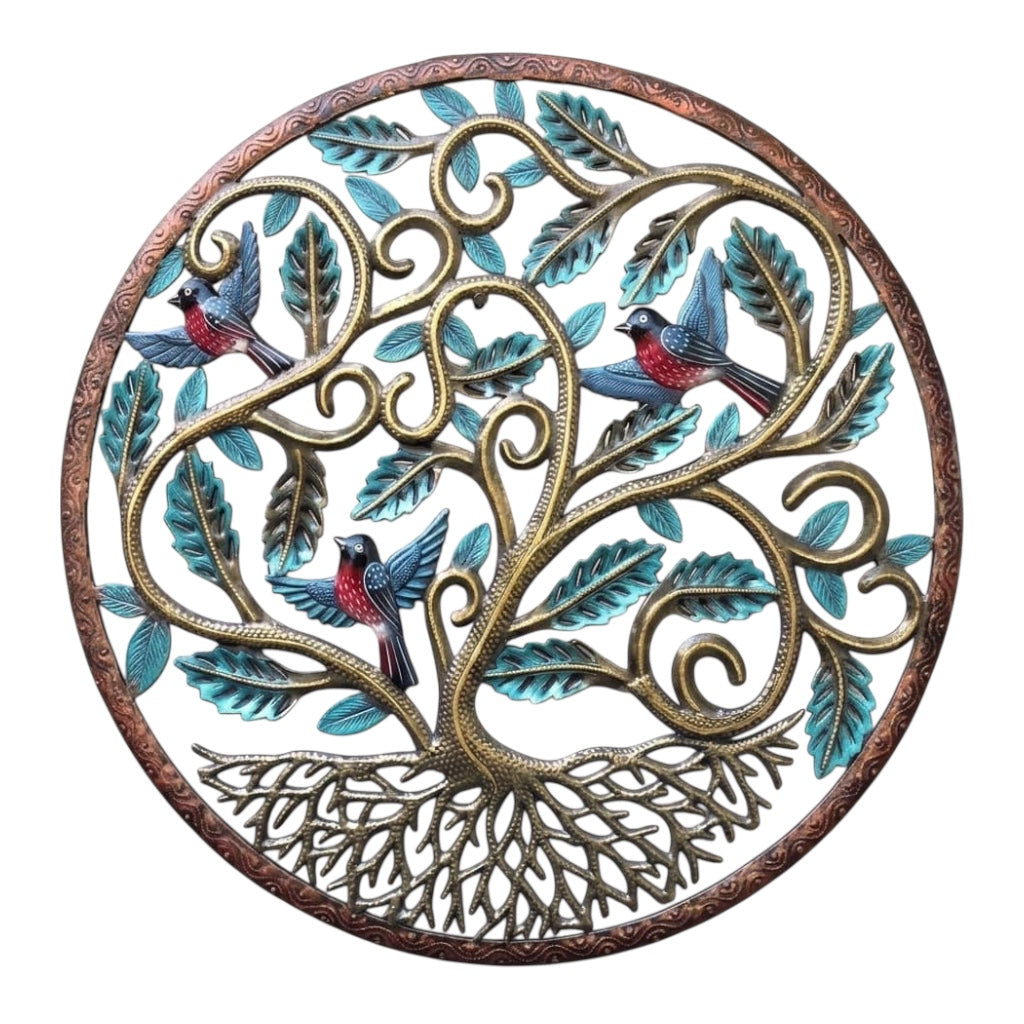 Circle Bronze Large Plant