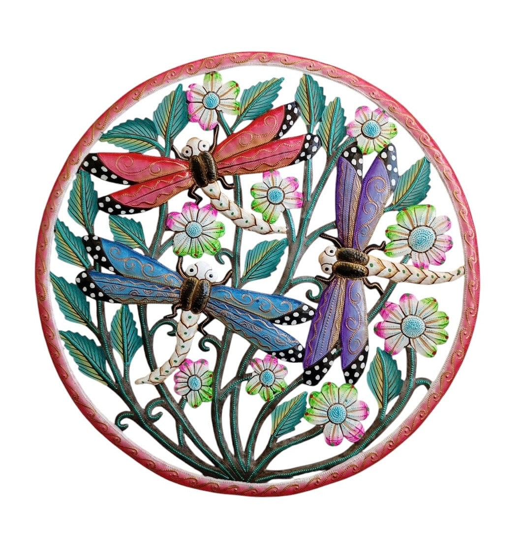 Paul- Circle Three Colorful Dragonfly #1