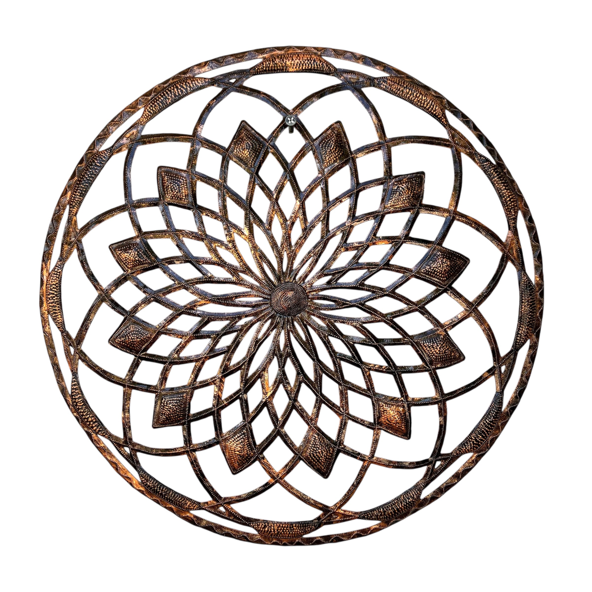 Lucson- Bronze Circle Mandalas Art