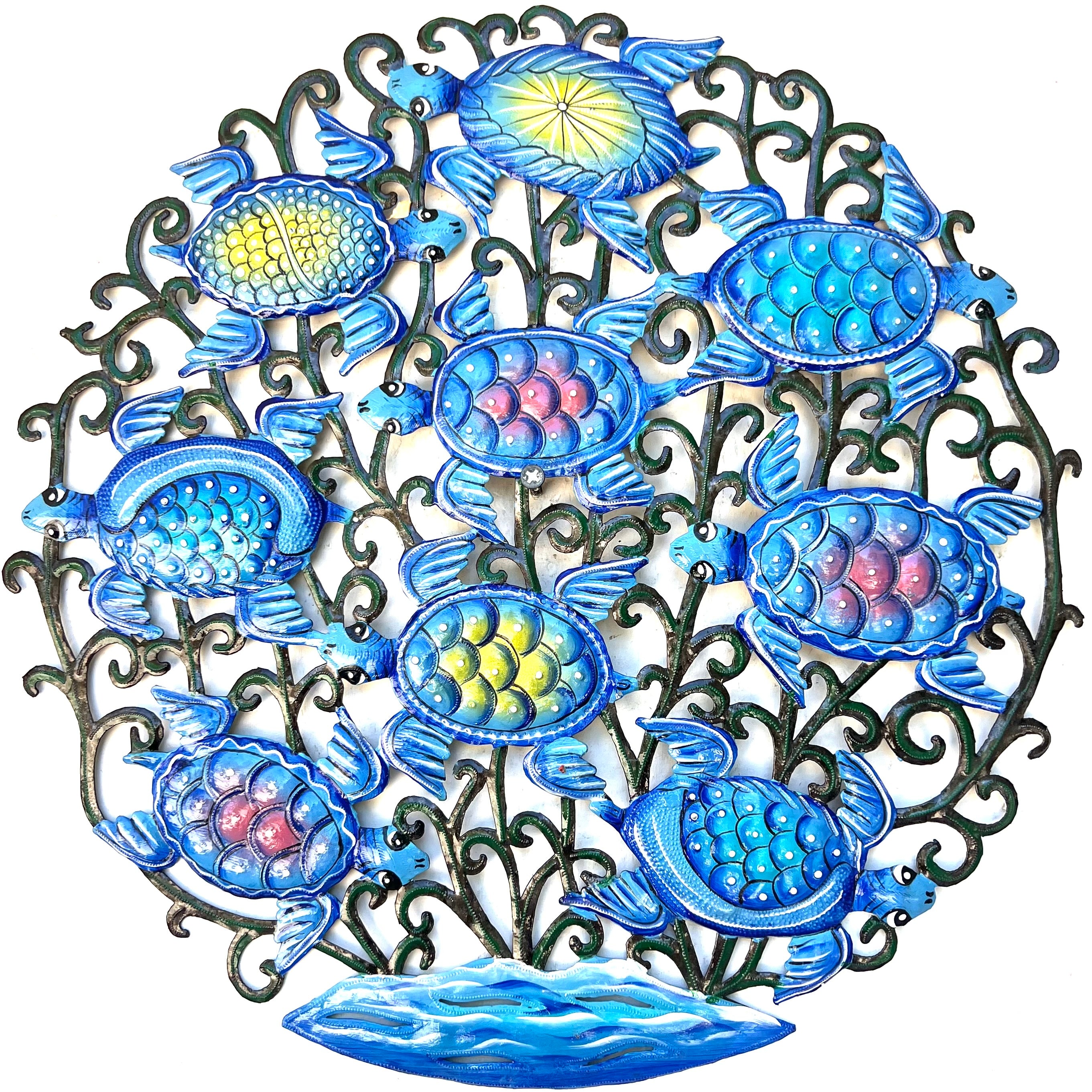 Jeff- Jumbo Swimming Blue Turtles