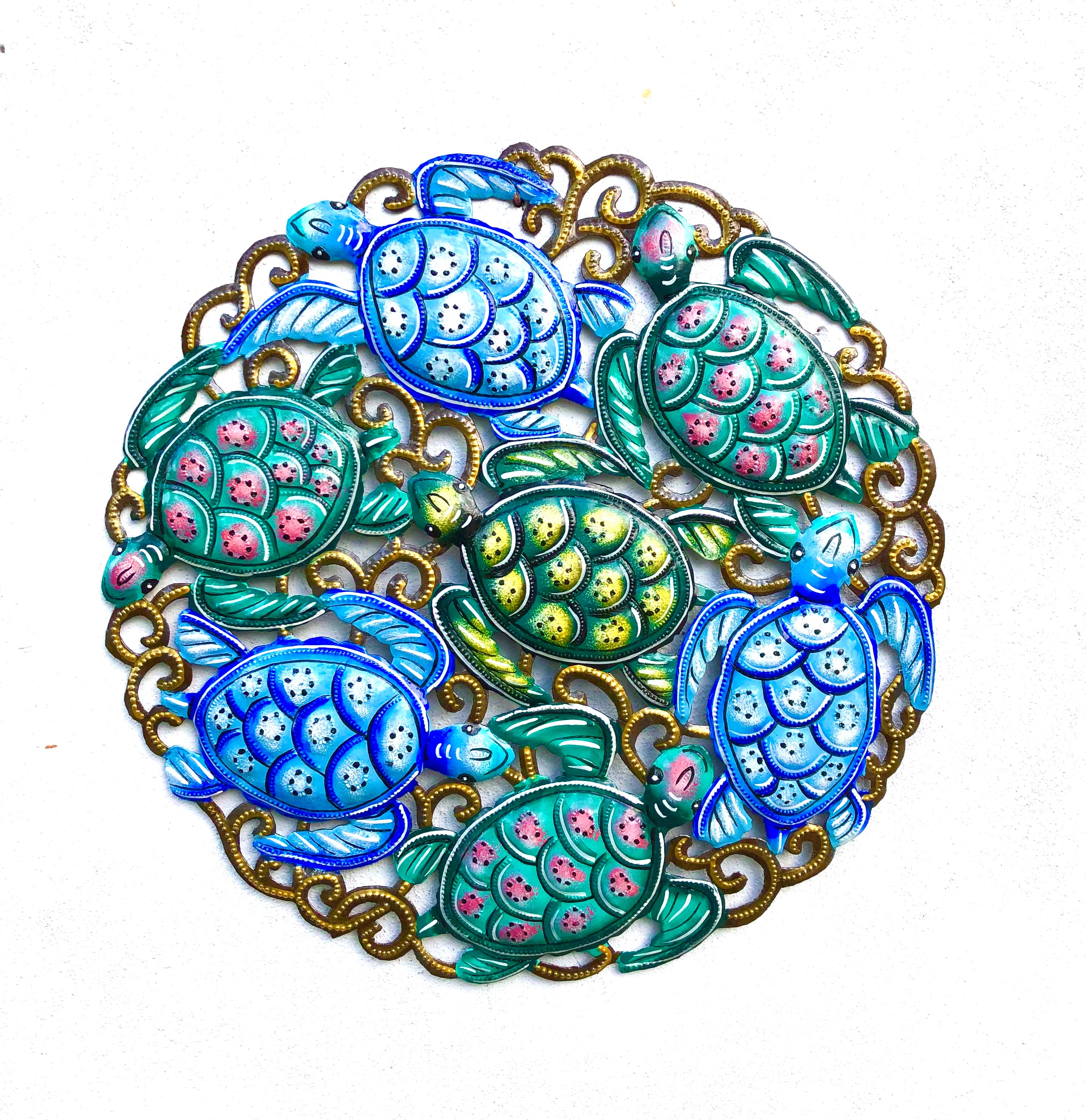 Derat- Circle Colorful Turtles #2