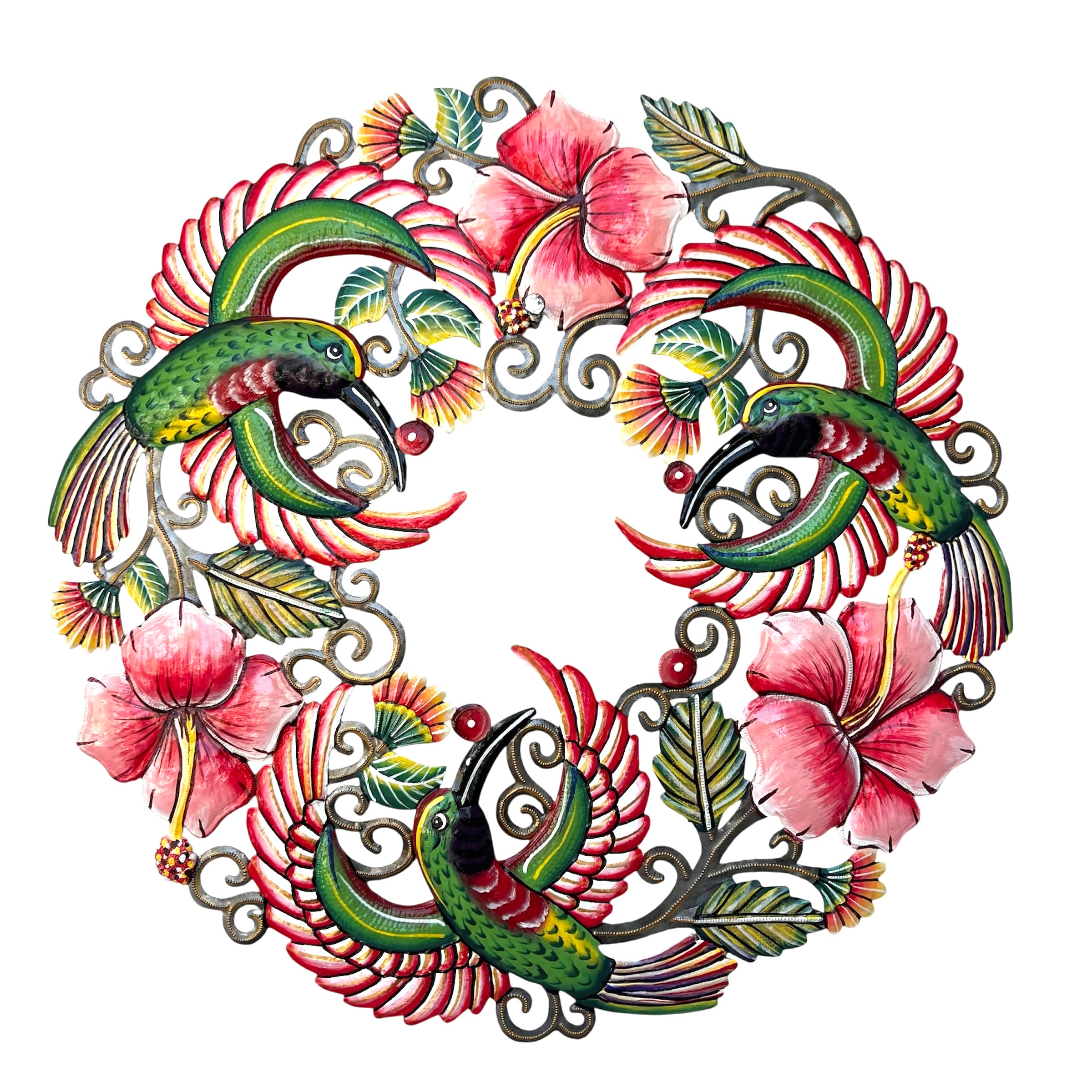 Painted Hummingbird Wreathe