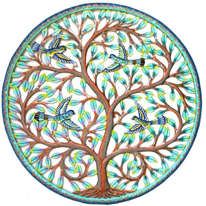 Colbert- Jumbo Circle Paint & Bronze Tree