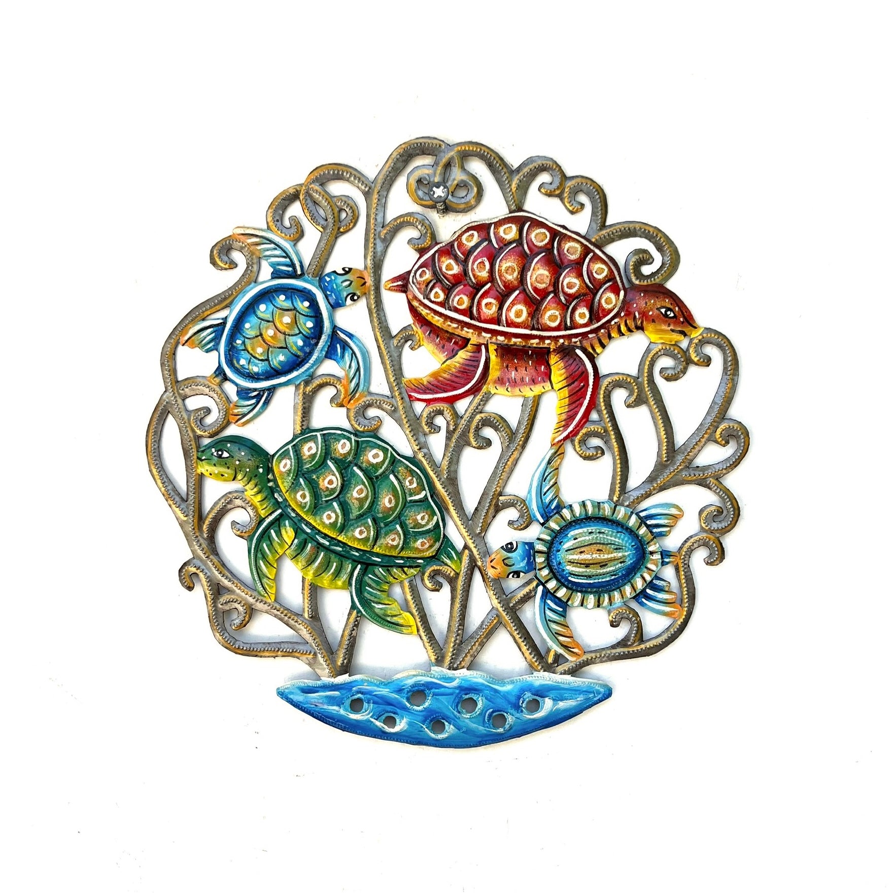 Derat- Medium Four Swimming Turtles #1