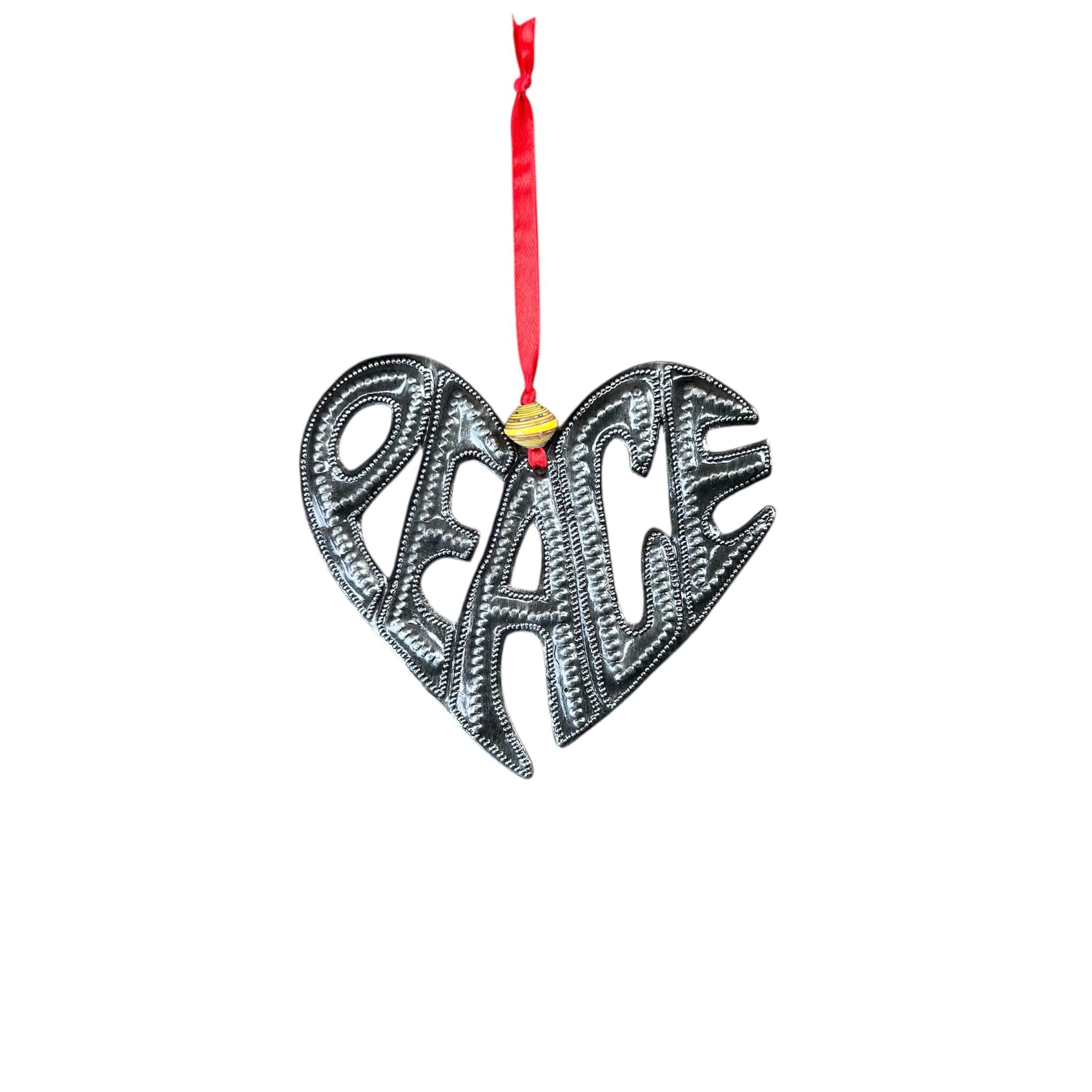 Simple Heart Peace Ornament
