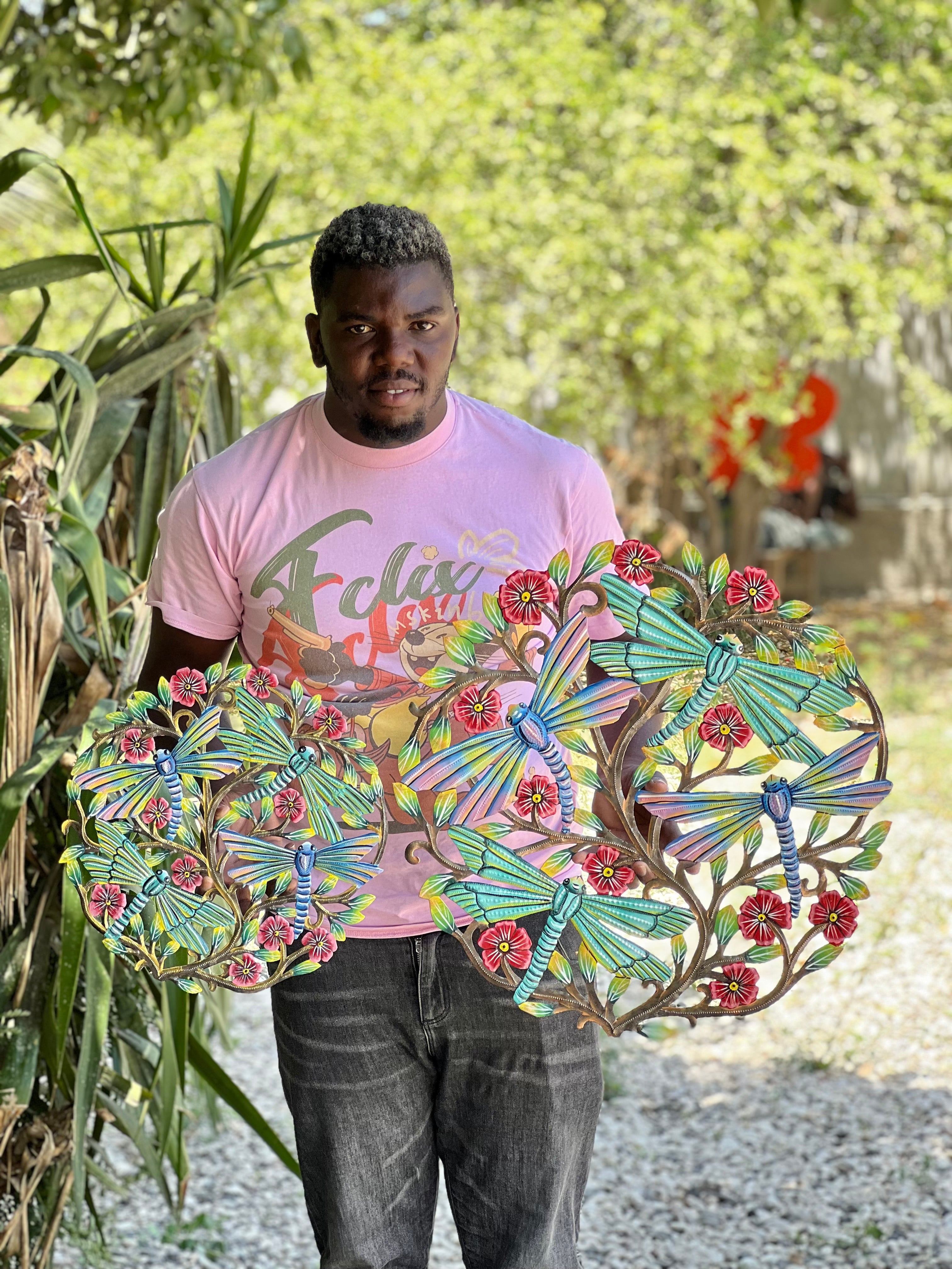 Jeff- Medium Dragonfly With Flower