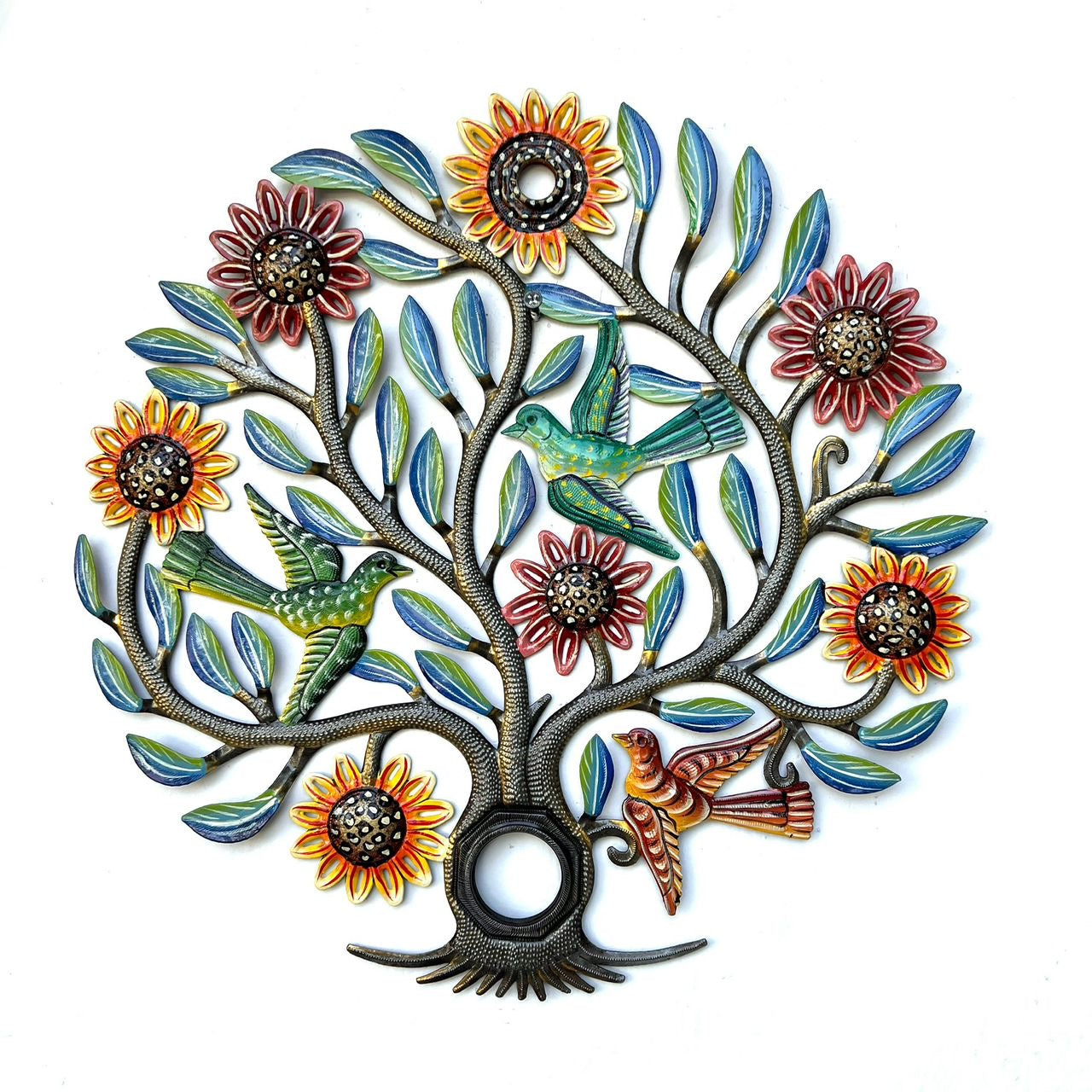 Oil Top Drum Tree And Birds #2