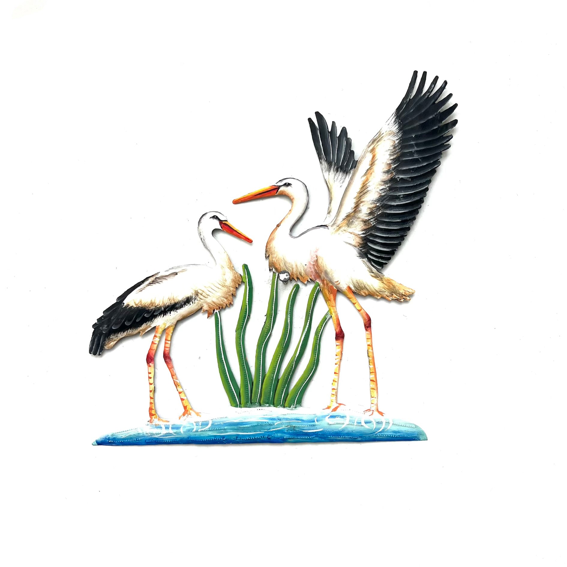 Roodlet- Painted Black & Brown Sandhill Crane