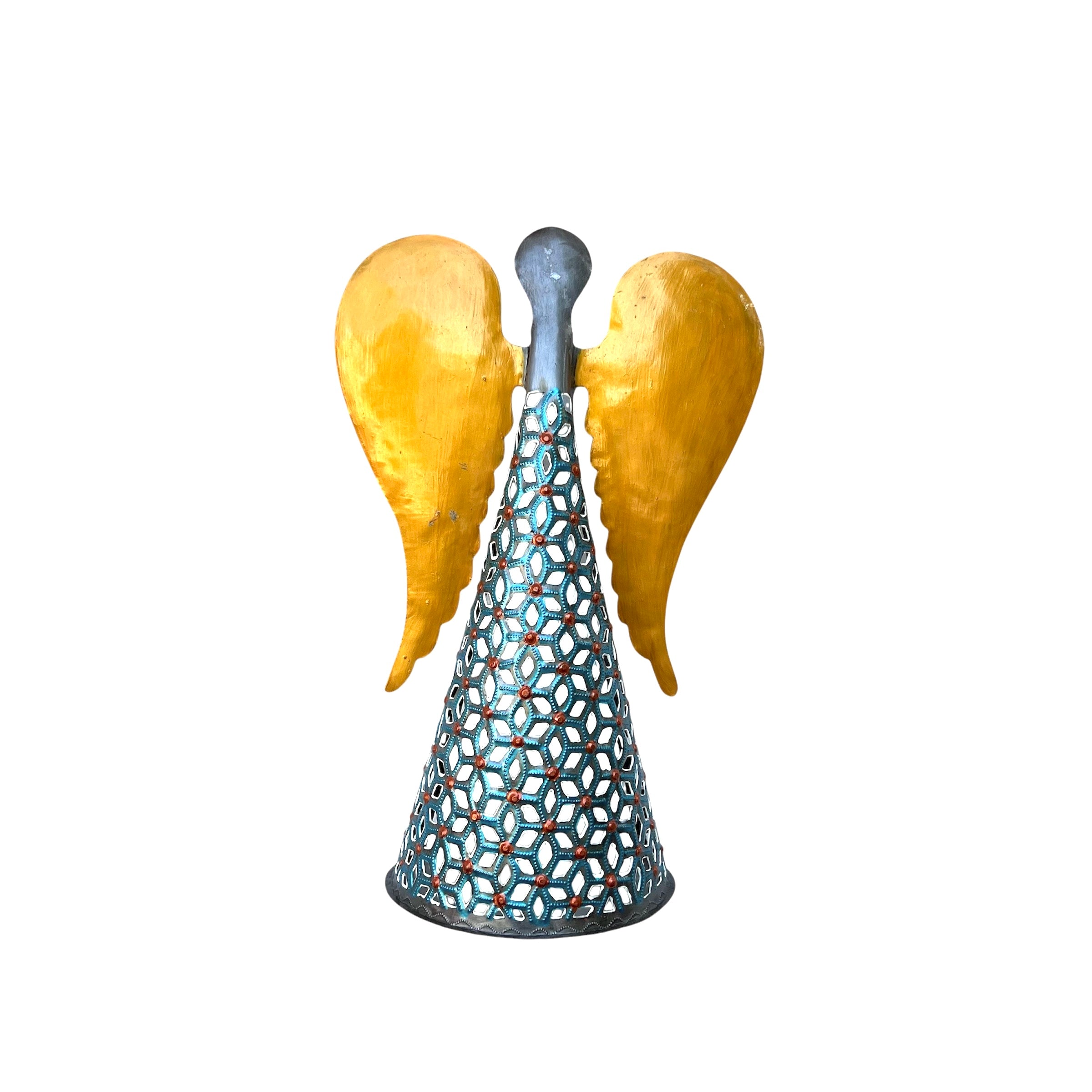 Kensly Standing Angel- Blue & Gold #1